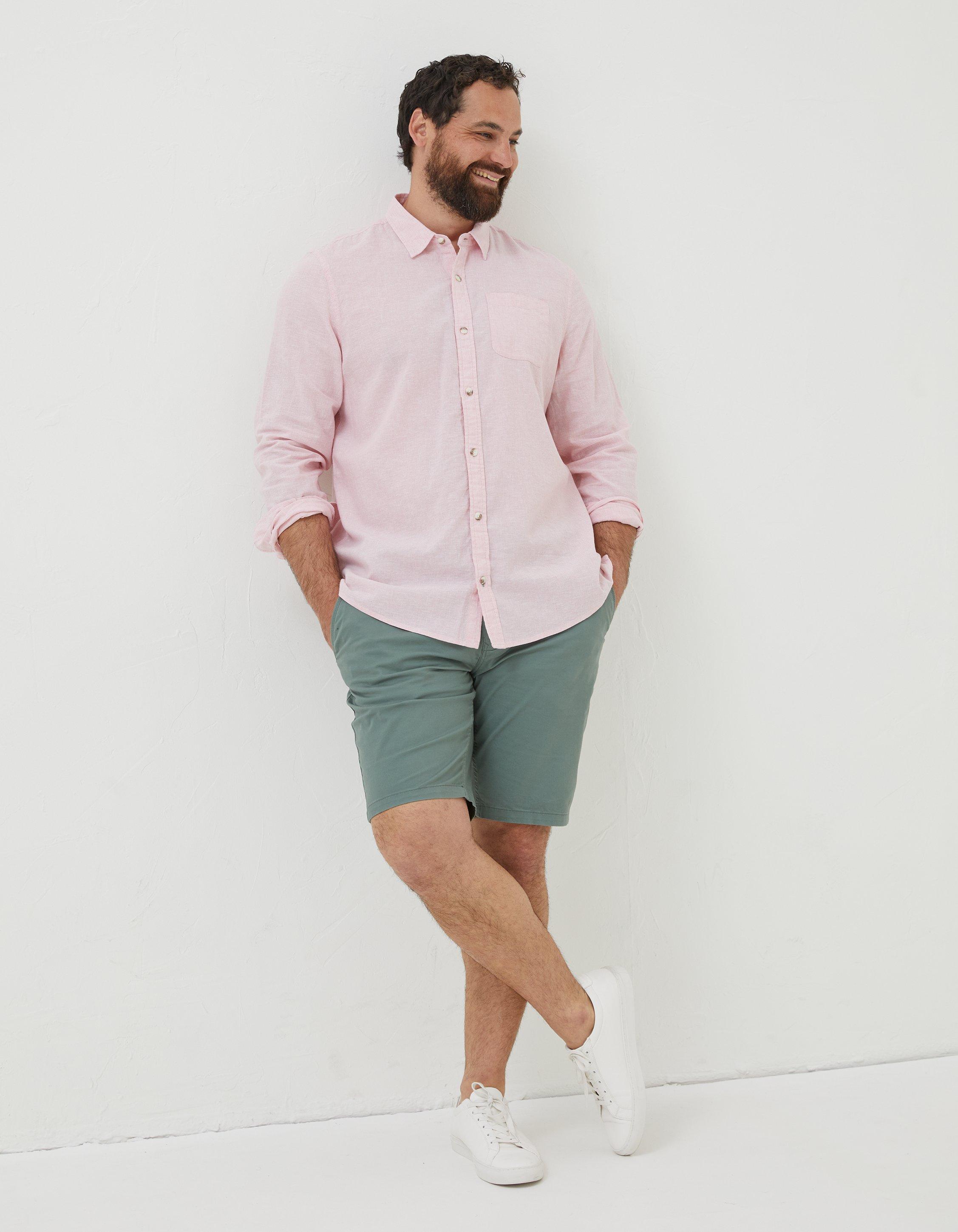 Mens pink outlet dress shorts