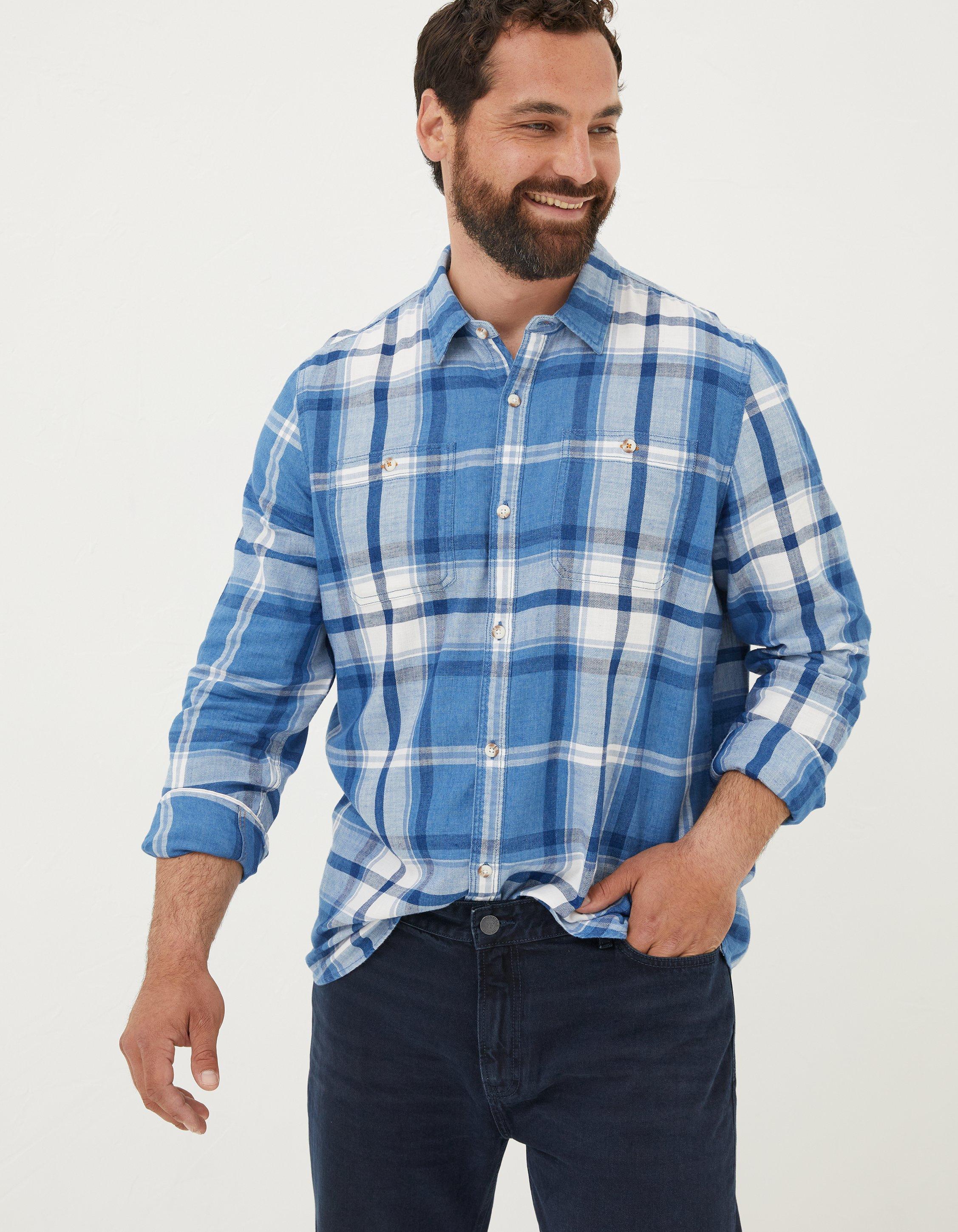 Modern check flannel shirt, Only & Sons, Shop Men's Check & Plaid Shirts  Online