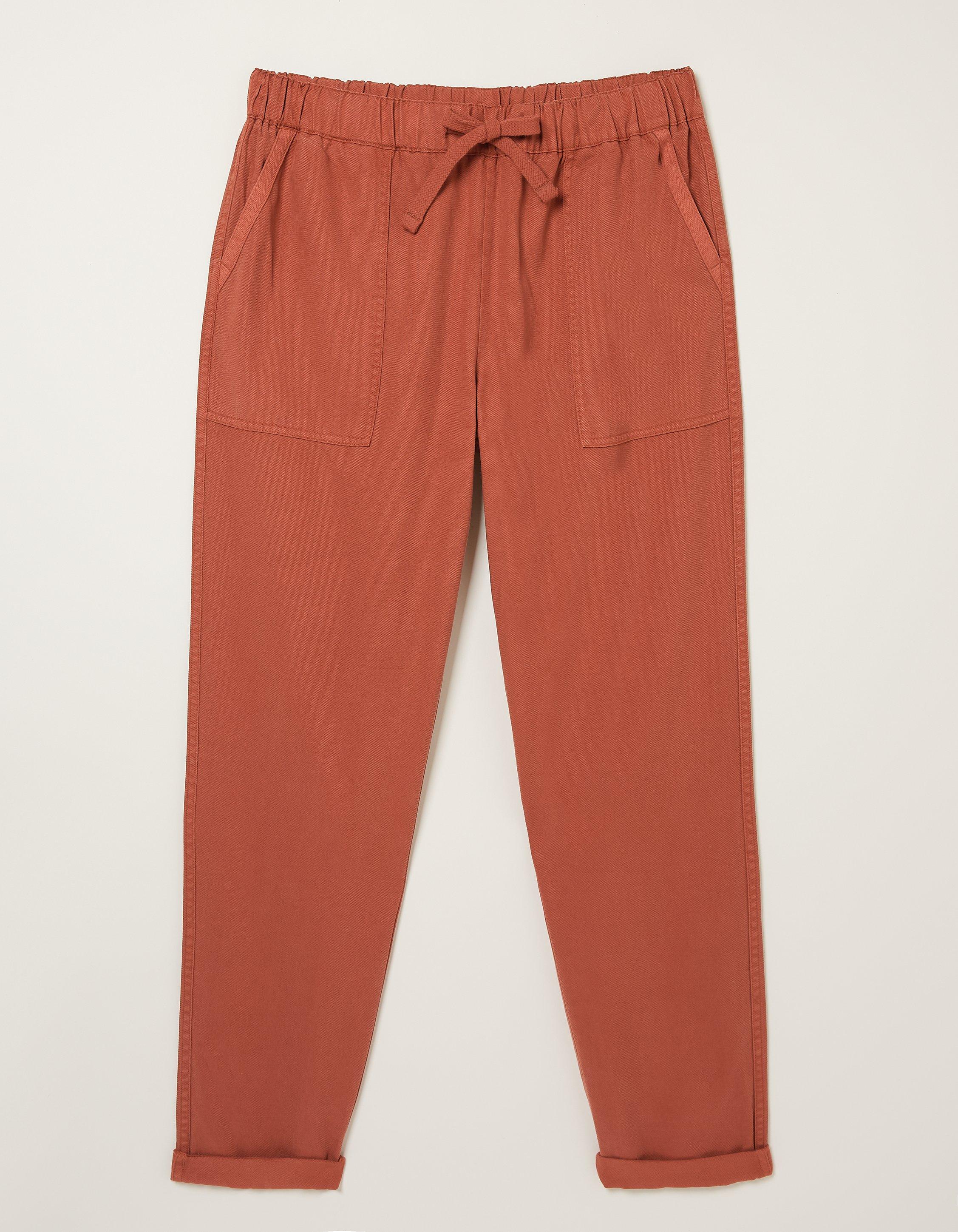 ALWAYS Women's Super Soft Casual Cargo Jogger Pants Red M 