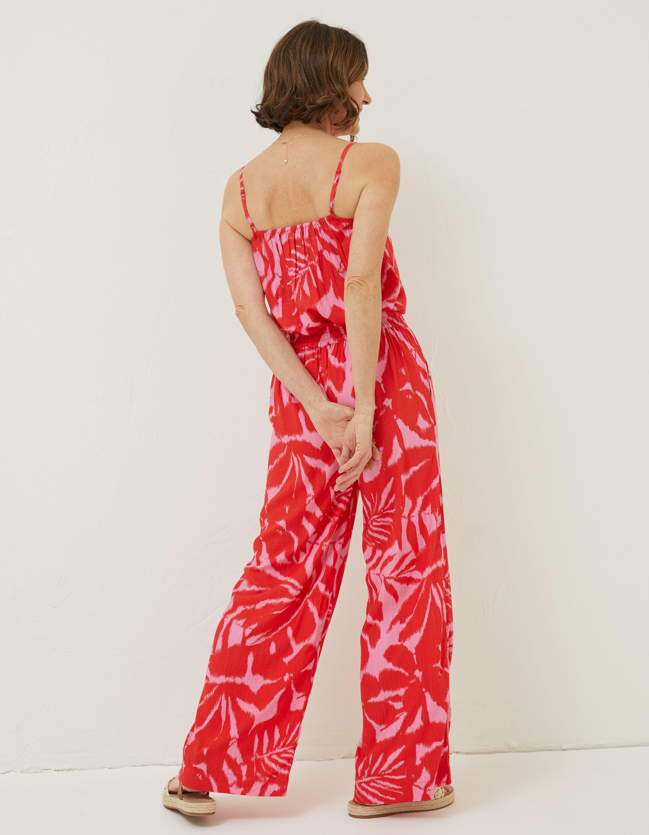 Red and white striped best sale palazzo pants