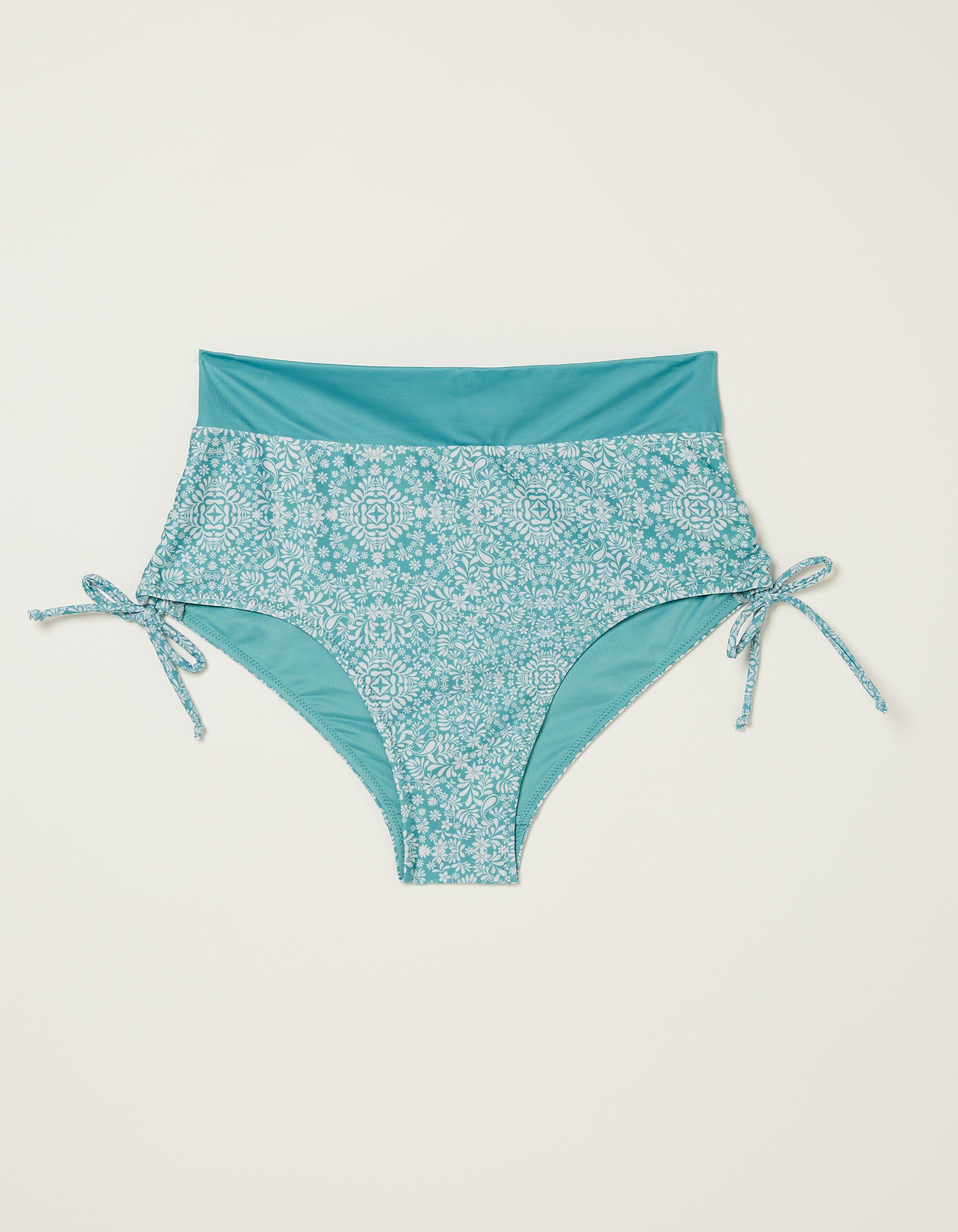 Mint green high hot sale waisted bikini bottoms