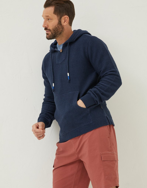 Mens Woolacombe Button Hoodie