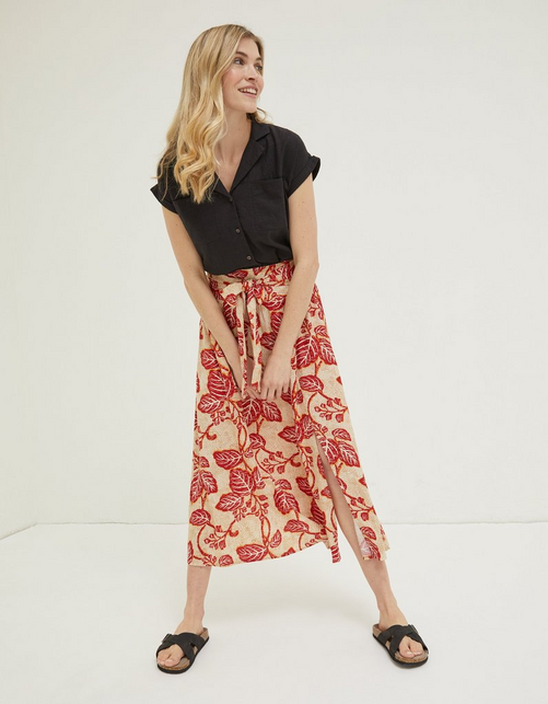 Sasha Vine Floral Midi Skirt