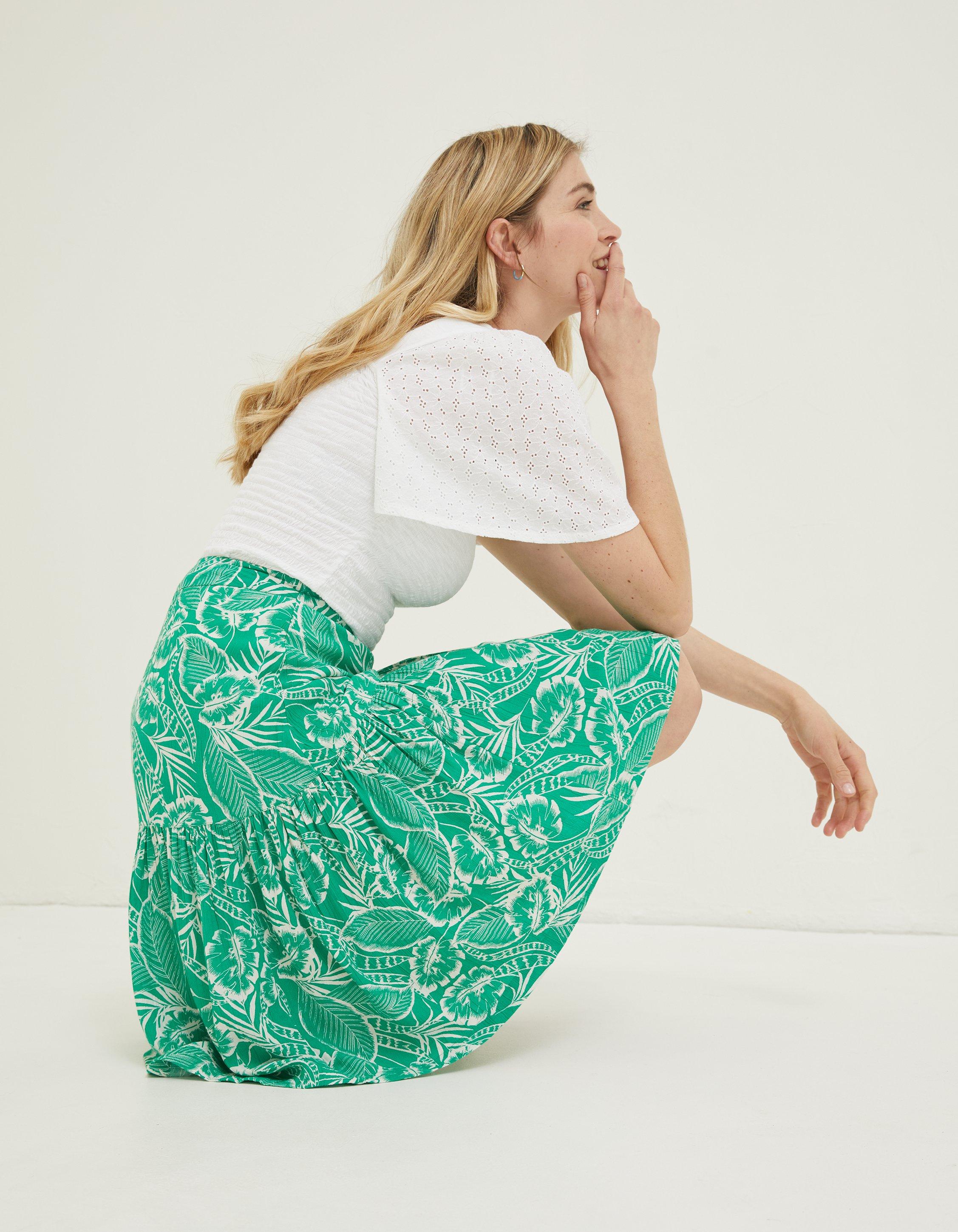 Remy Tropical Leaf Skirt