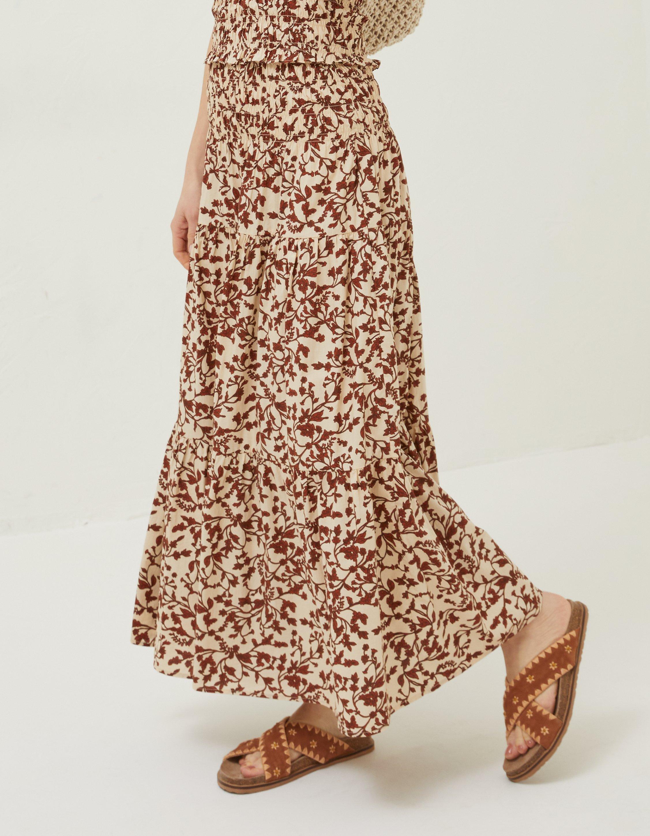 H&m floral 2024 maxi skirt