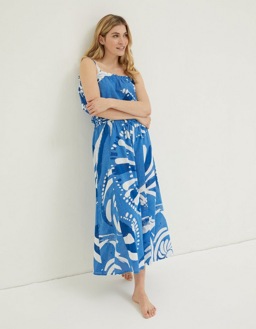 MCS Nora Painted Shell Maxi Skirt