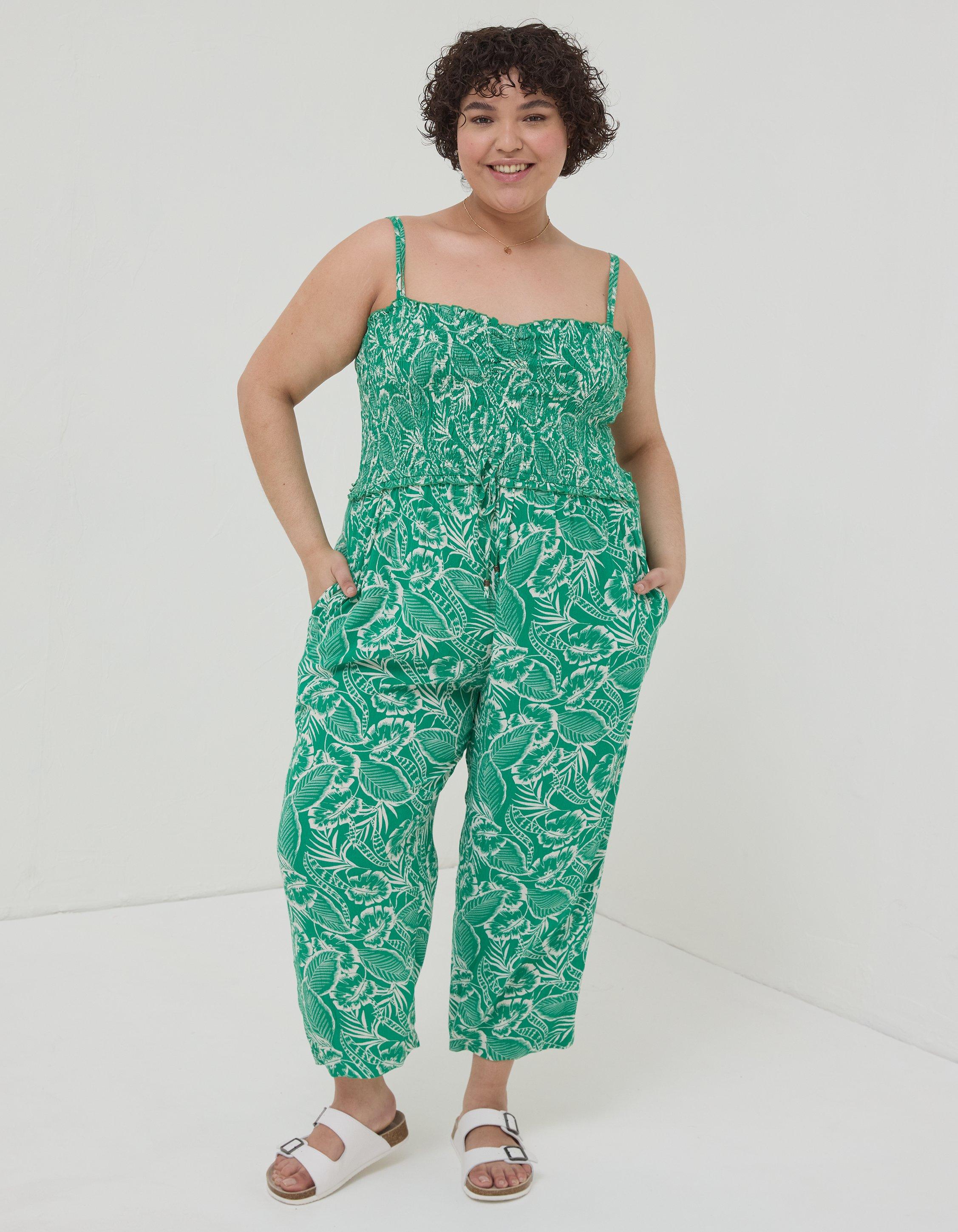 Tropical store leaf jumpsuit