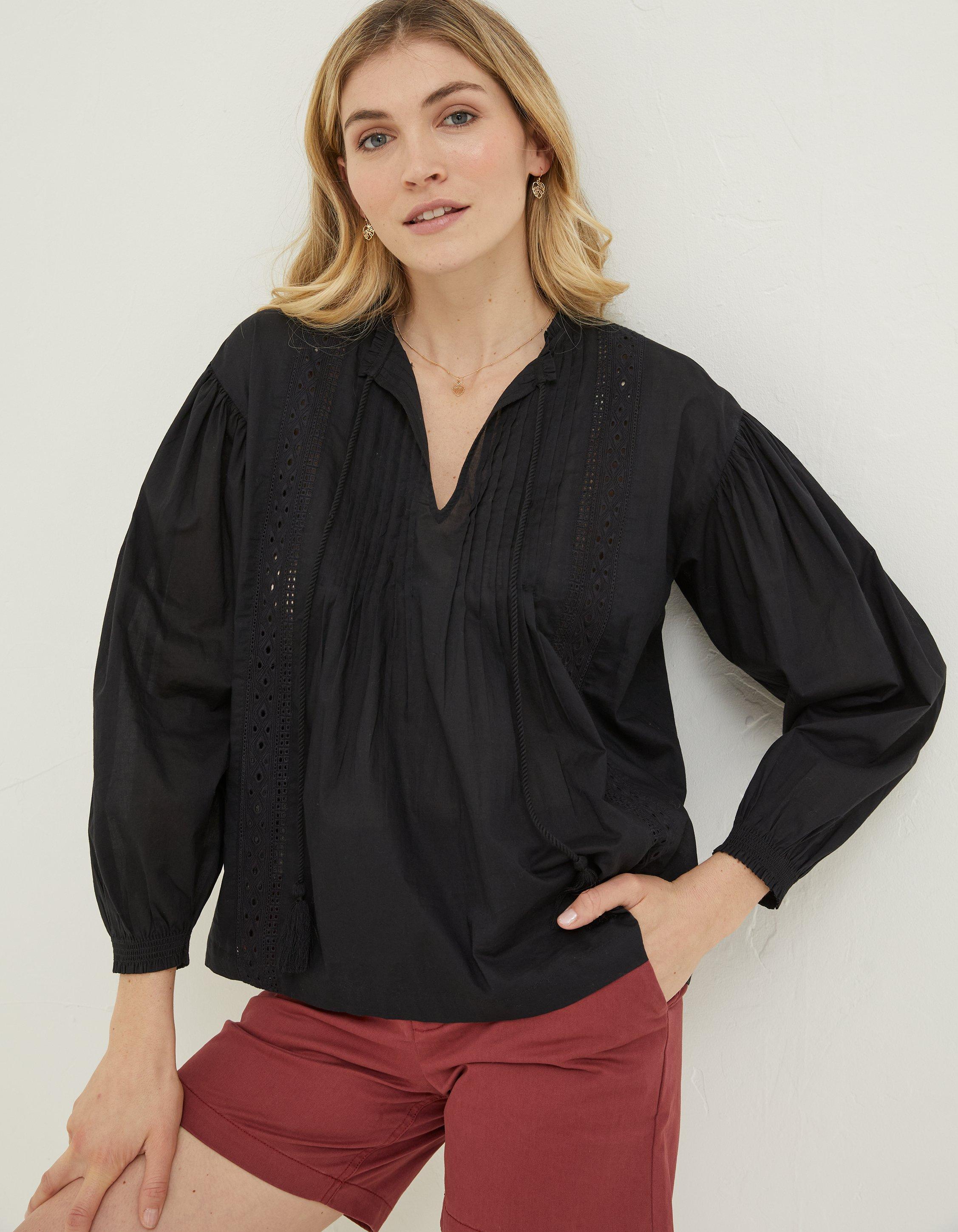 Freya Black Lace Blouse, Shirts & Blouses