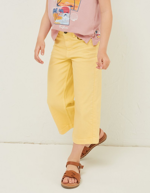 Kid’s Willow Wide Leg Coloured Cropped Jeans