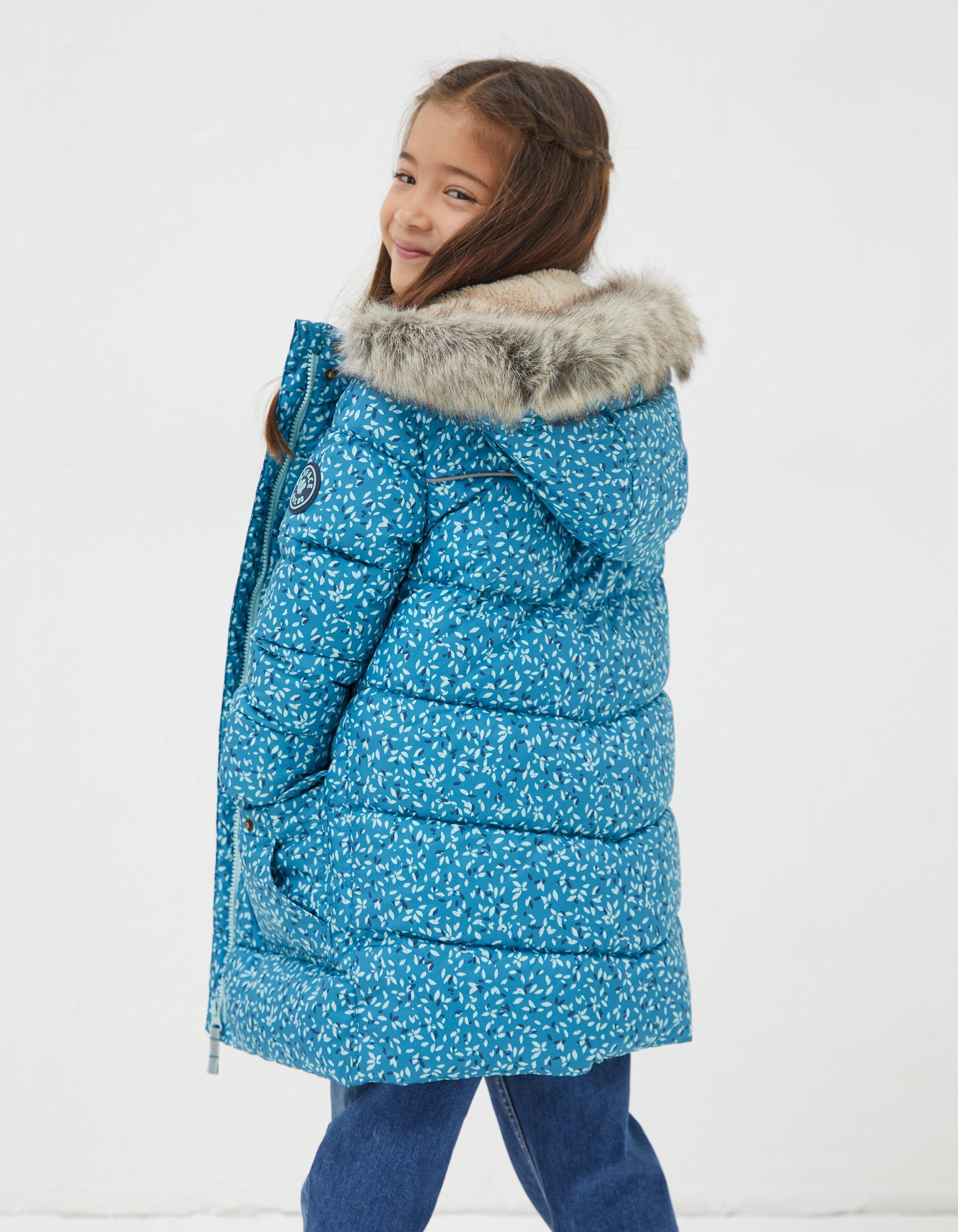 Girls longline hot sale padded coat