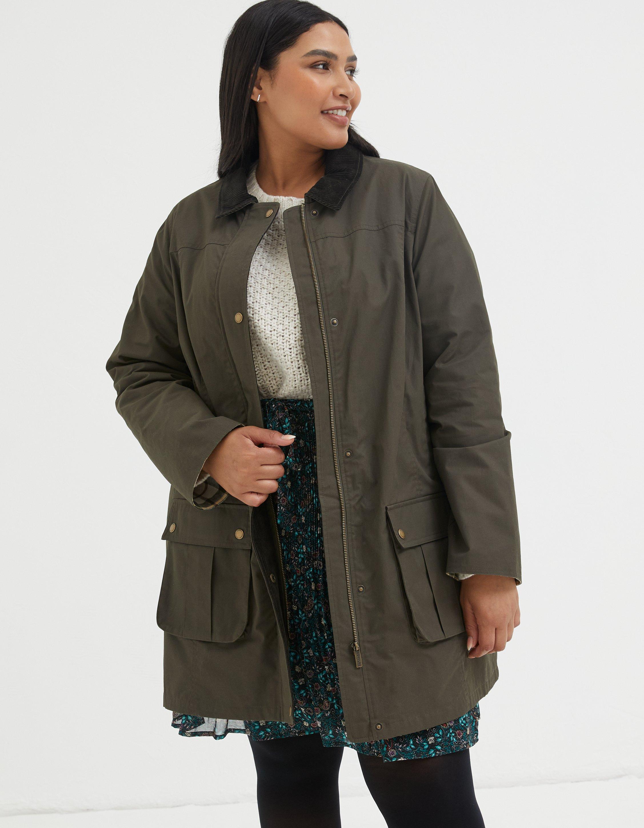 Wax jacket store womens plus size