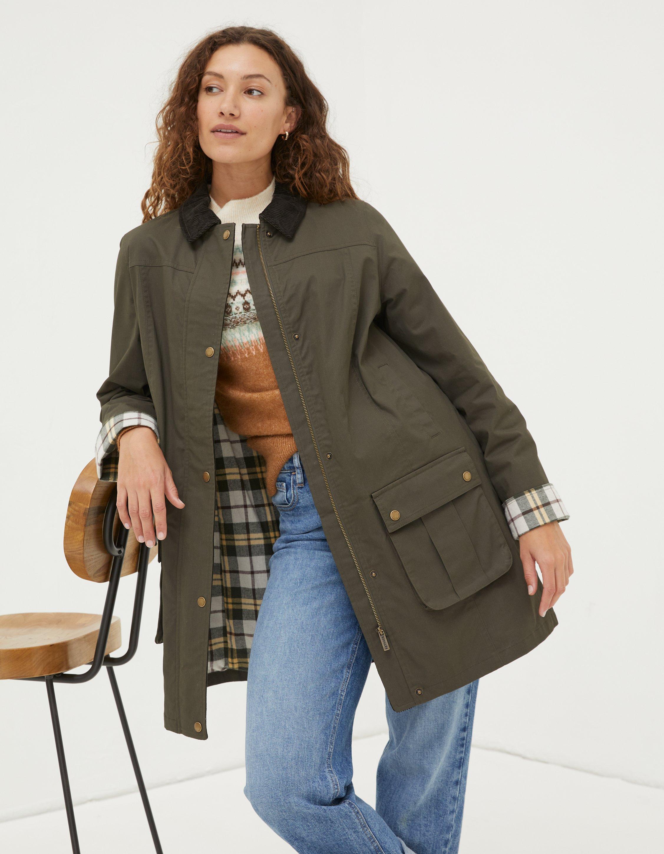 Womens green wax on sale jacket