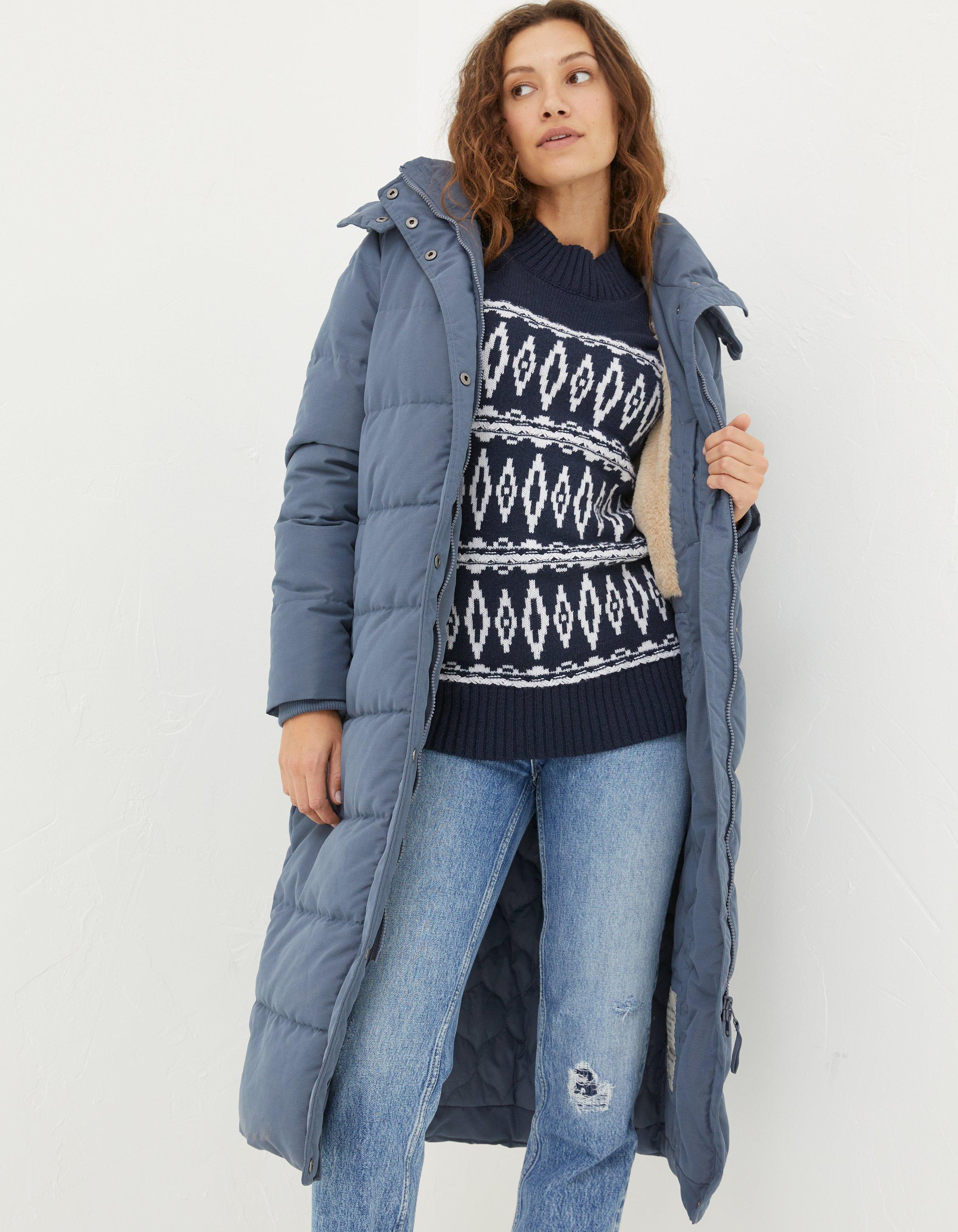 Womens long down clearance jacket sale