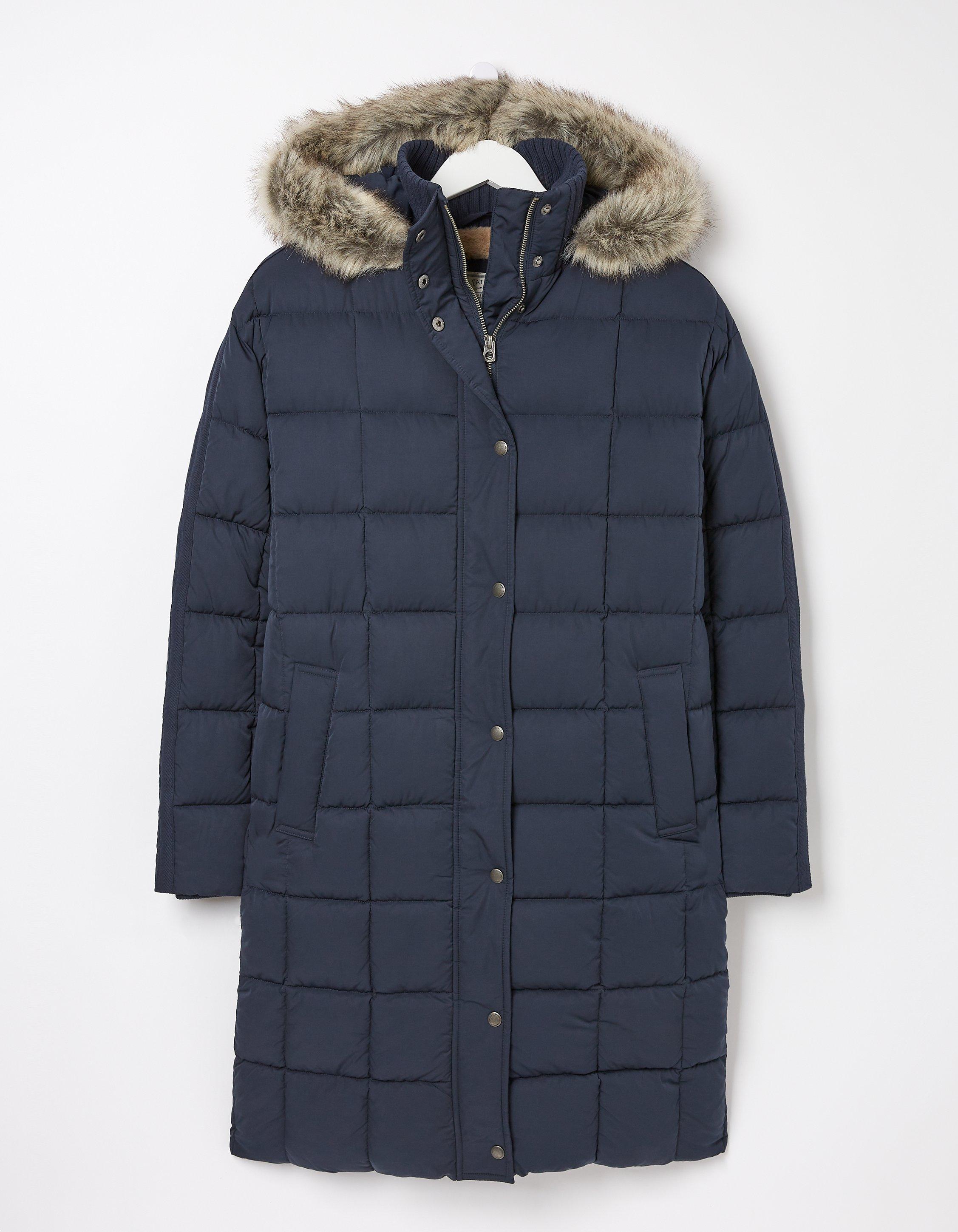 Sienna Quilted Mid Length Coat, Coats & Jackets | FatFace.com