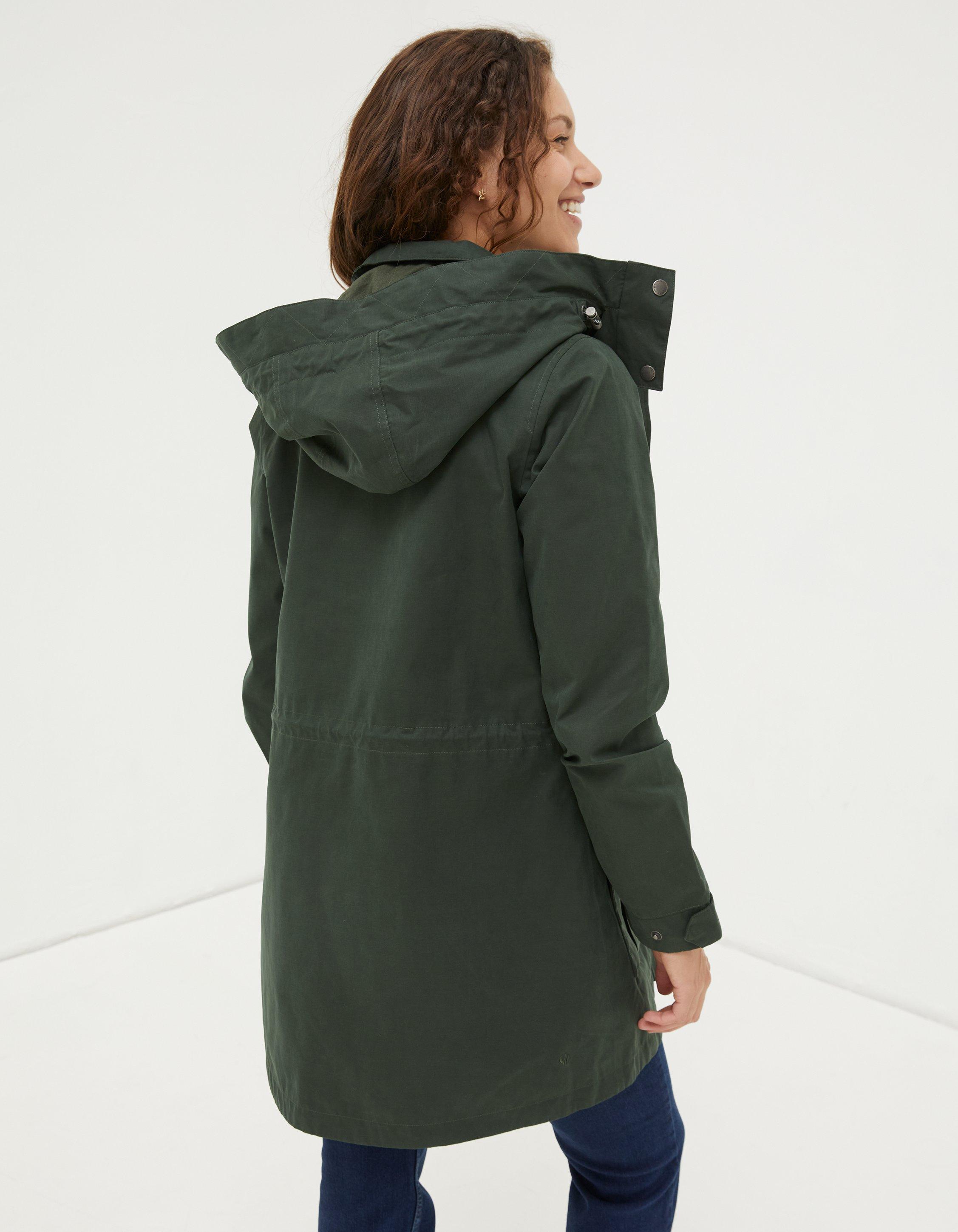 Green waterproof coat store womens