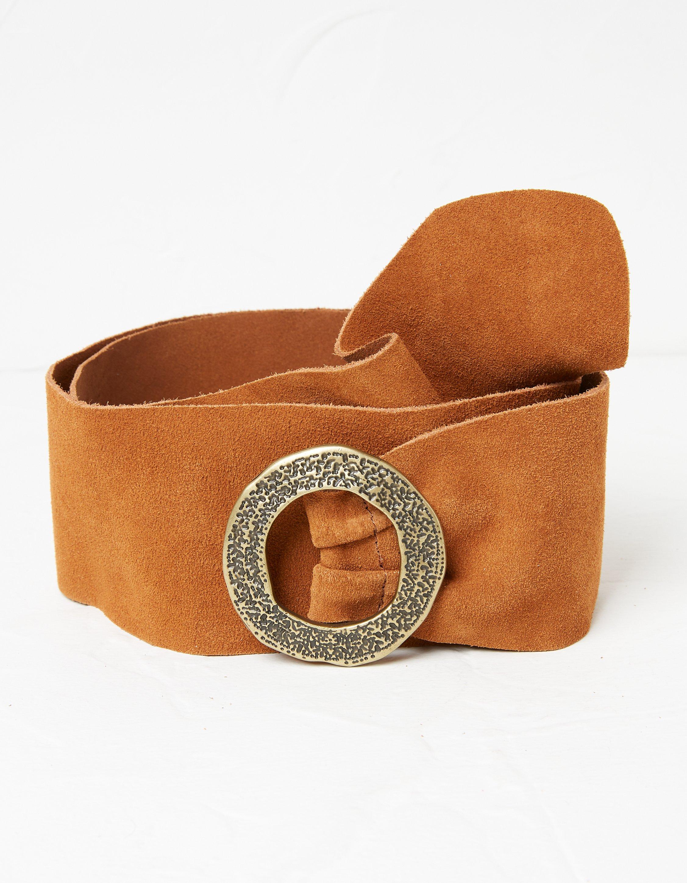 Wide 2025 suede belt