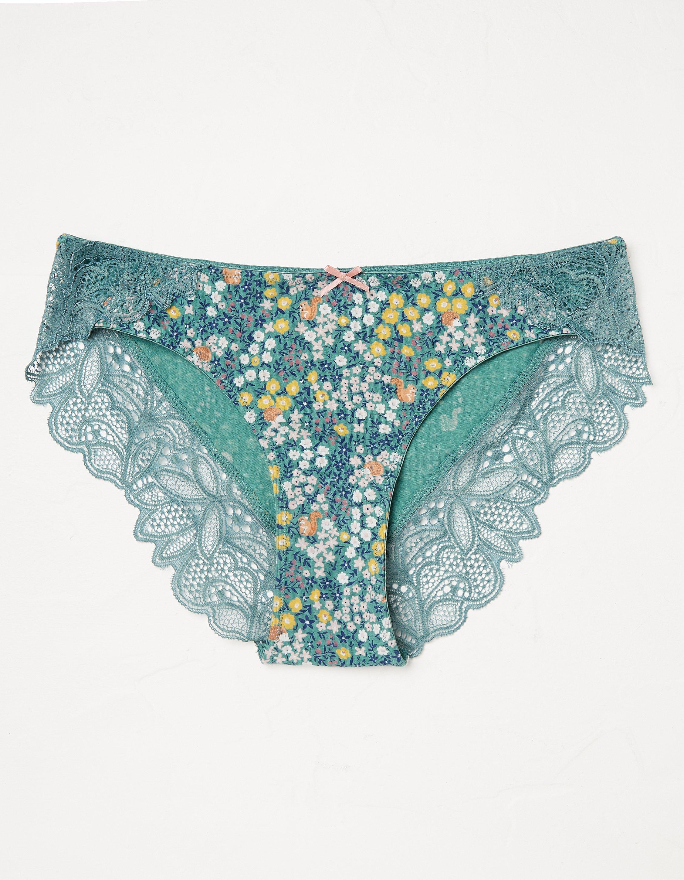 Shiny Satin Silky Knickers Sexy Women's Lace Seamless Panties Briefs  Underwear