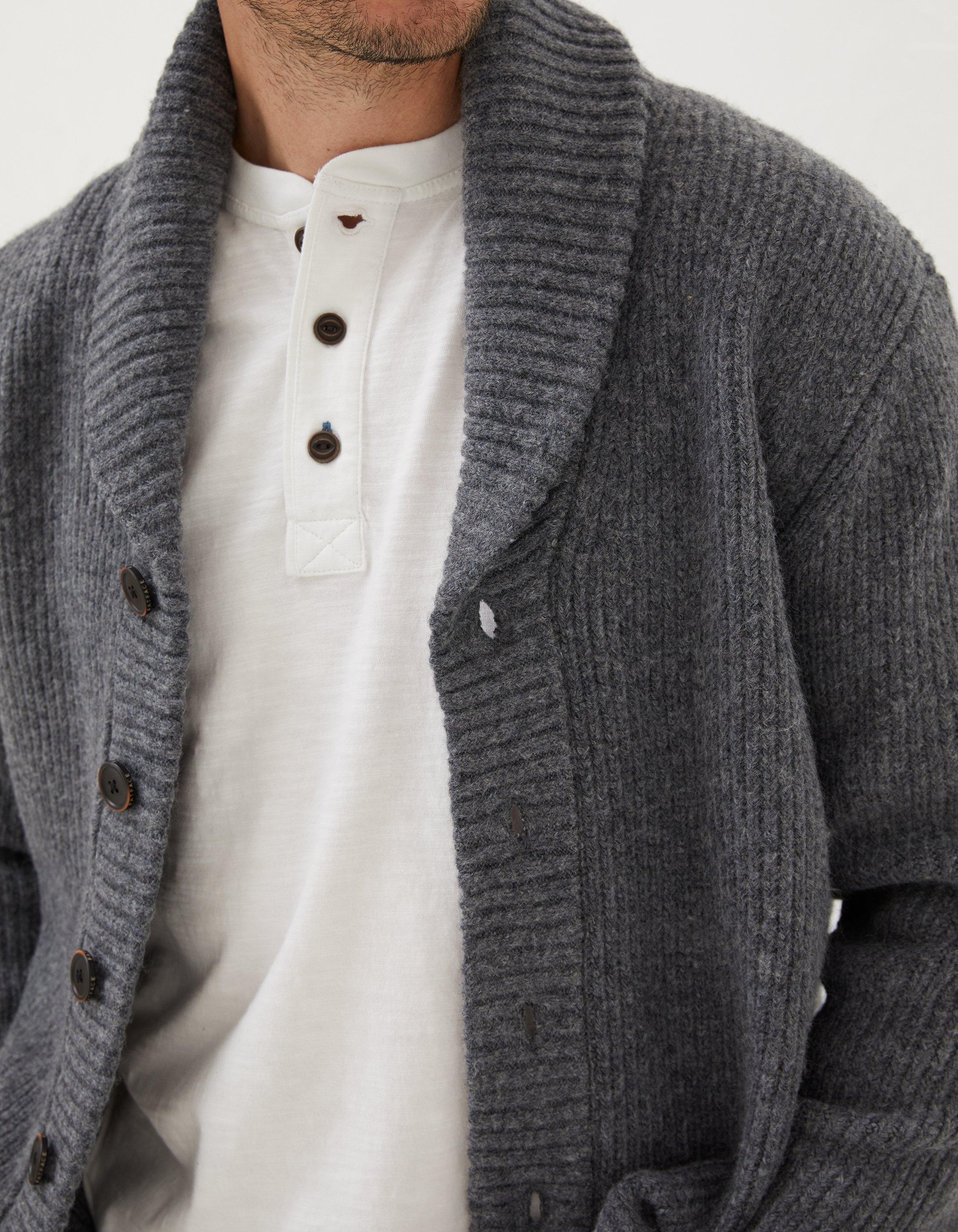 Calder Rib Cardigan, Sweaters | FatFace.com