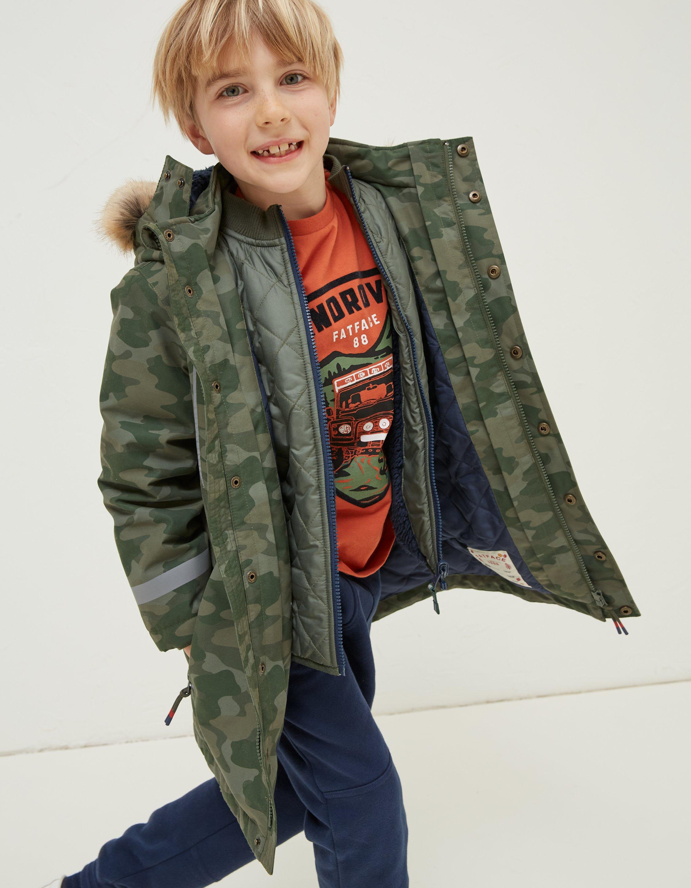 Boys cheap khaki coat