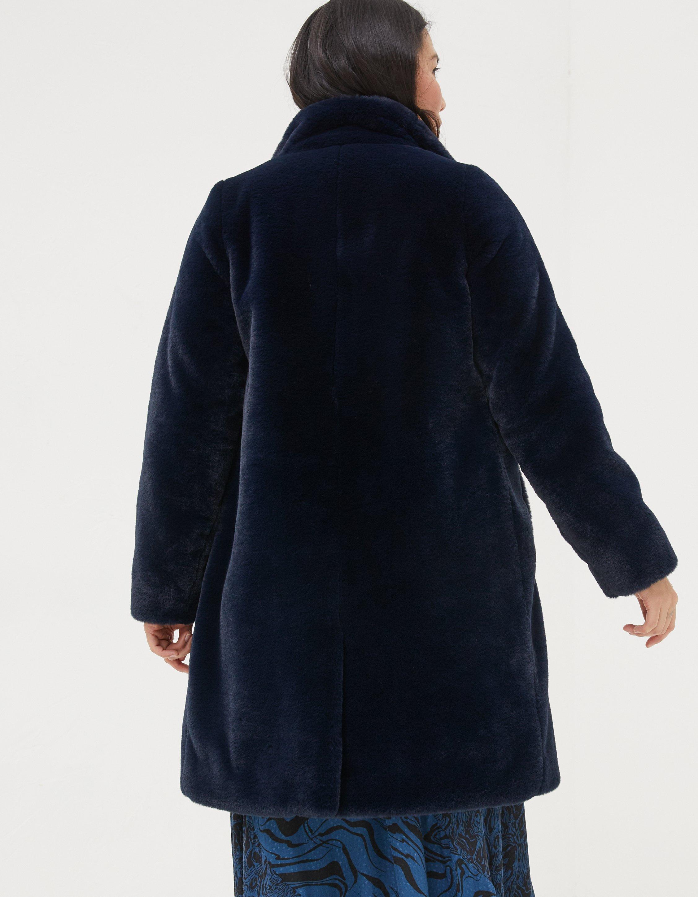 Freya Faux Fur Long Coat, Coats & Jackets | FatFace.com