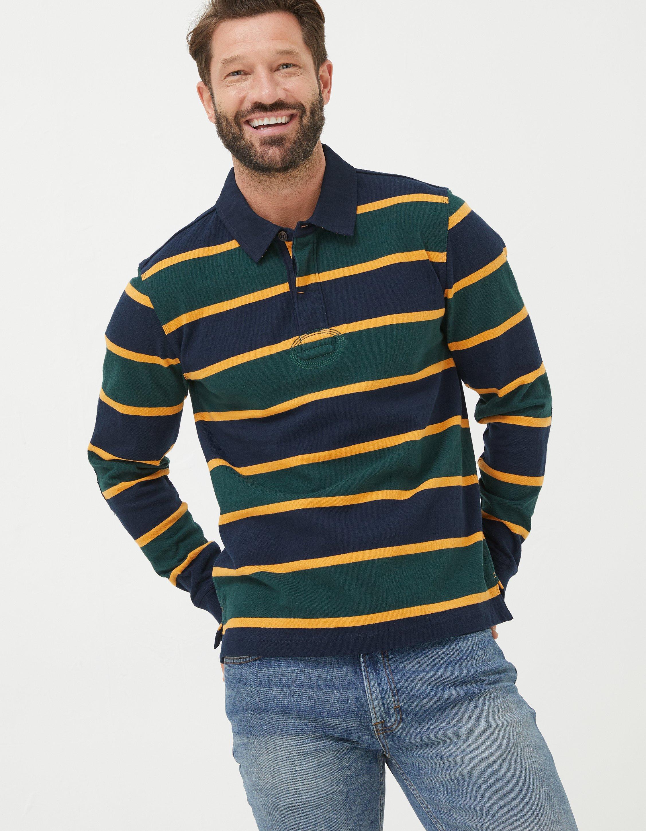 Long sleeve store striped rugby shirt