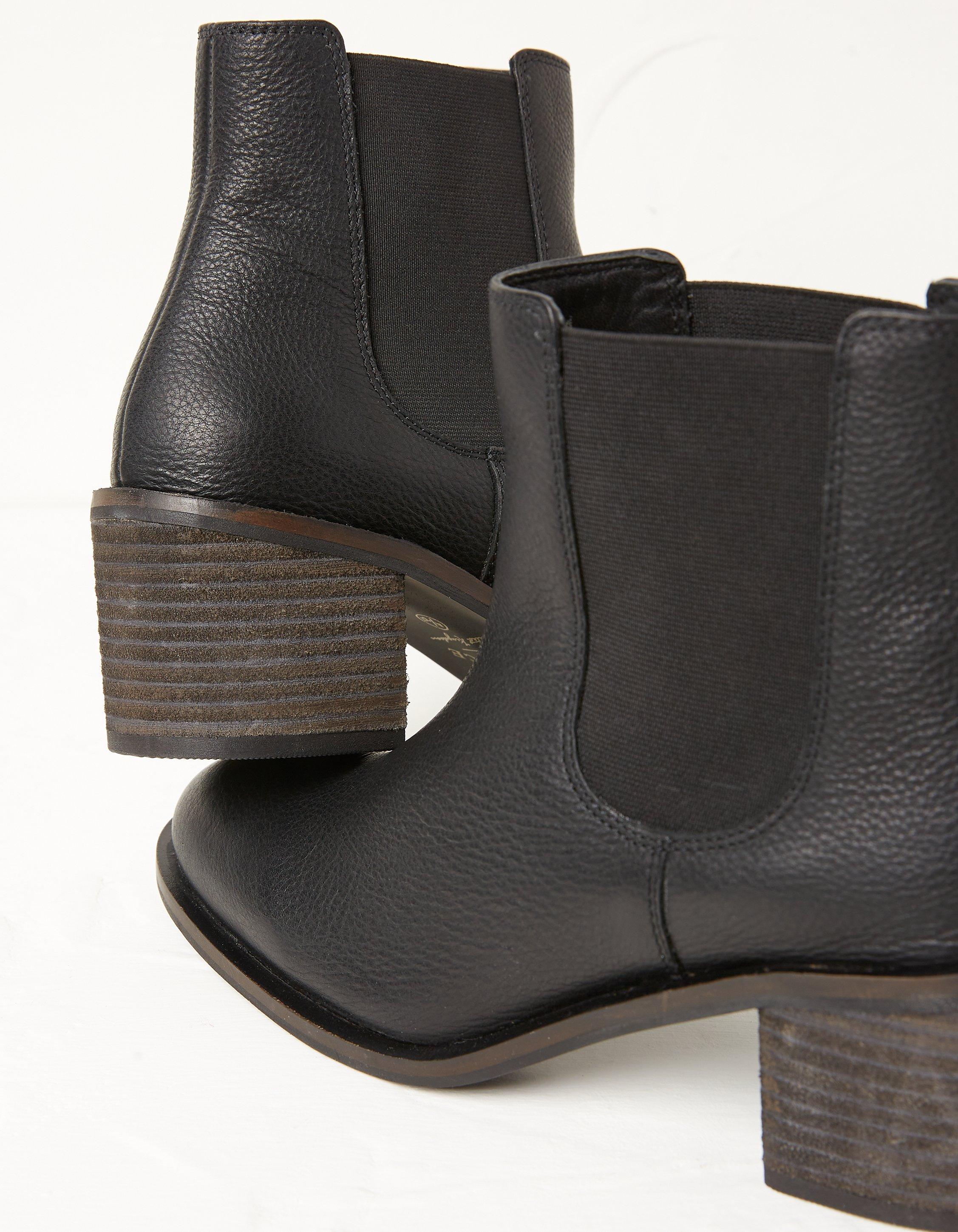 Zara leather heeled ankle 2024 boots