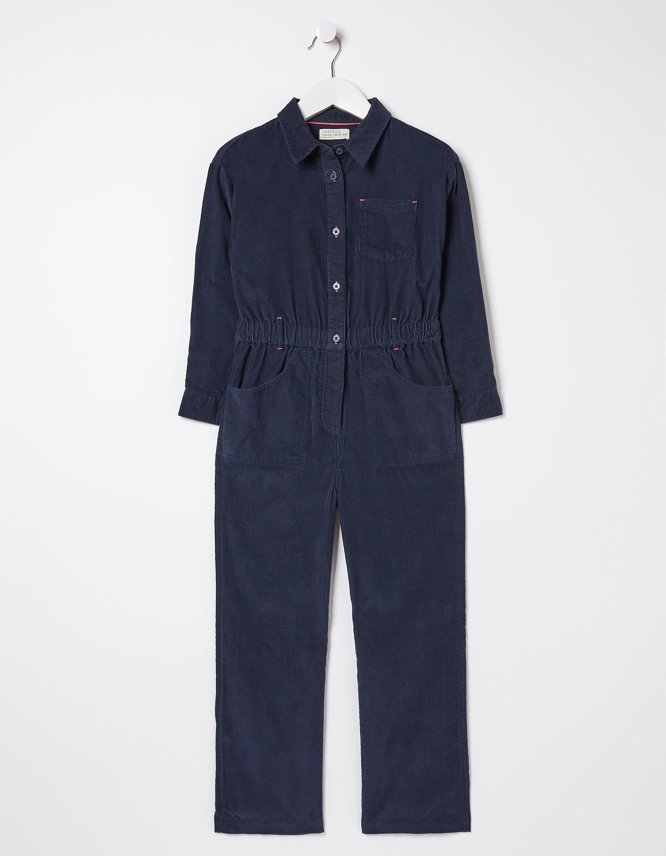 Navy store cord jumpsuit