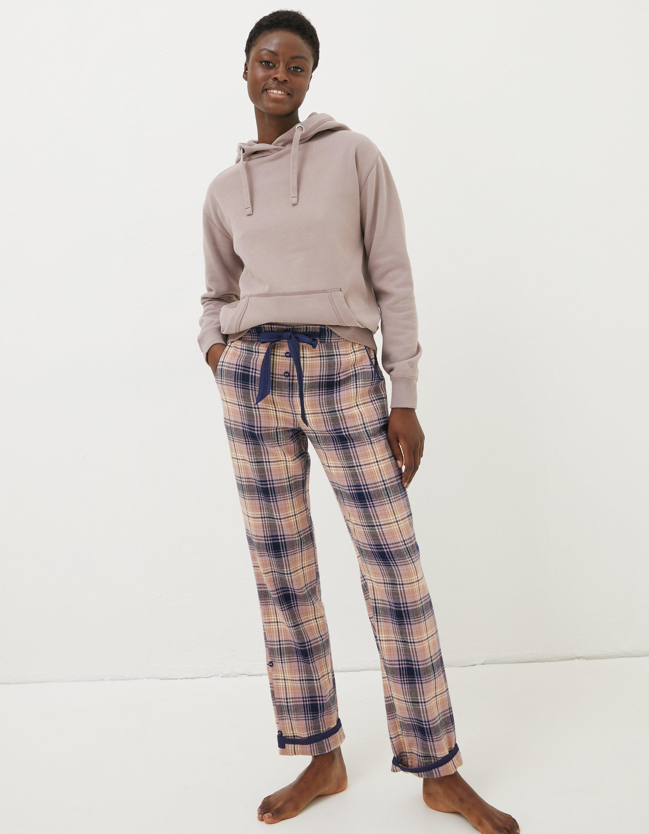 Ladies checked pyjama online bottoms