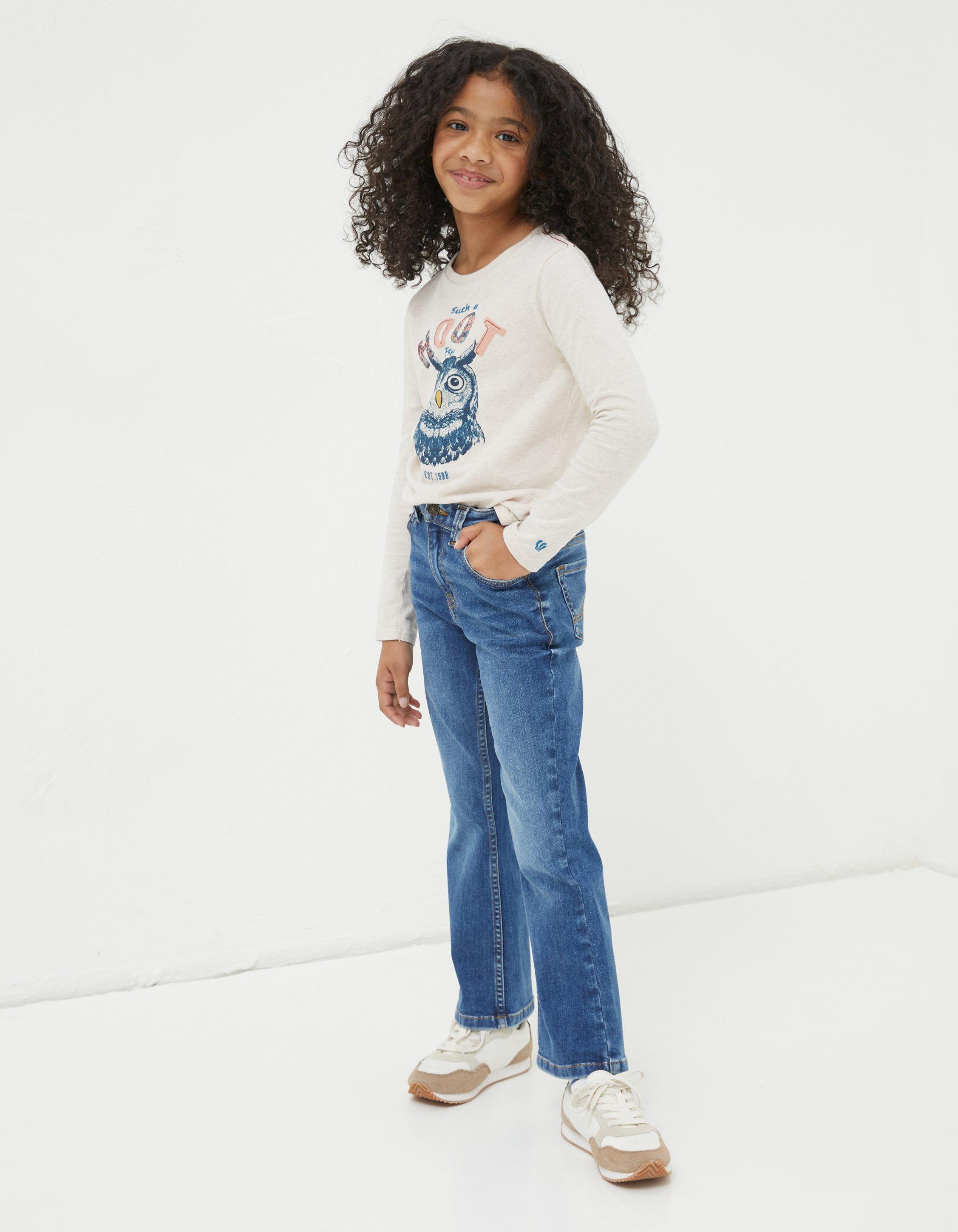 Flared Jeggings - Denim blue - Kids