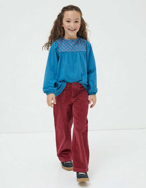 Kid’s Willow Wide Leg Cord Trouser