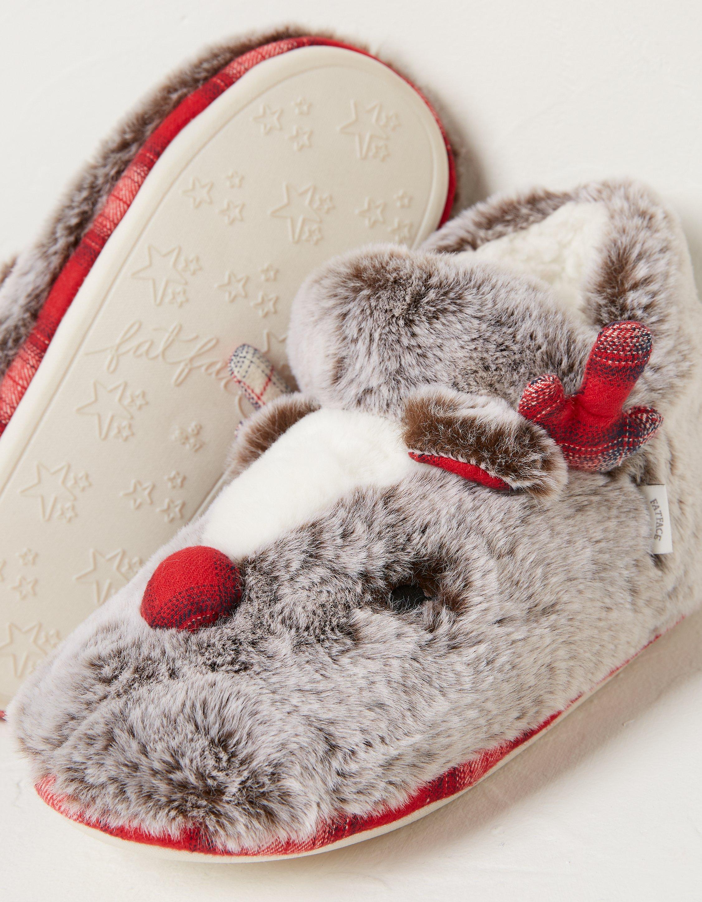 Reindeer best sale fur slippers