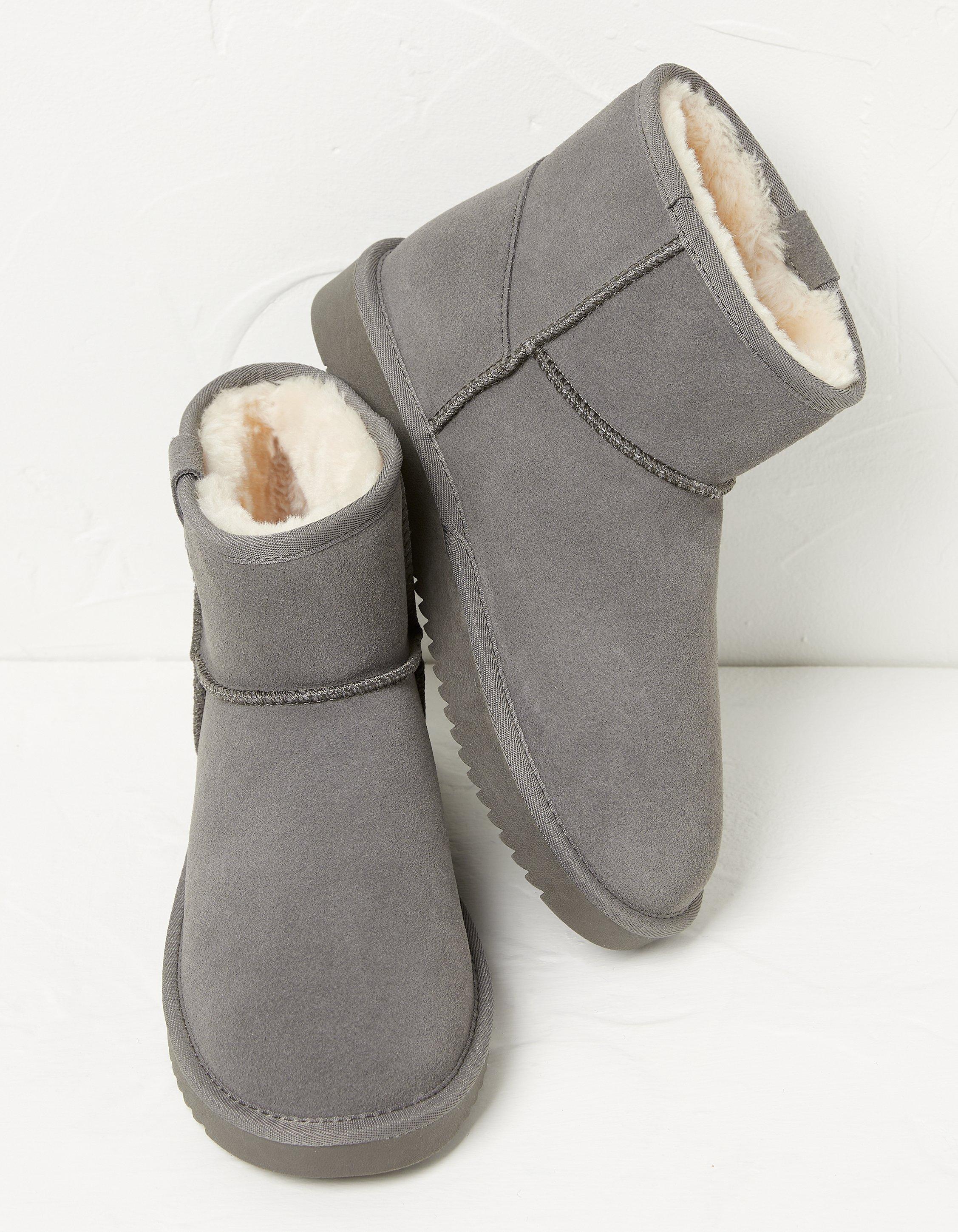 Maeve Mini Suede Slipper Boots