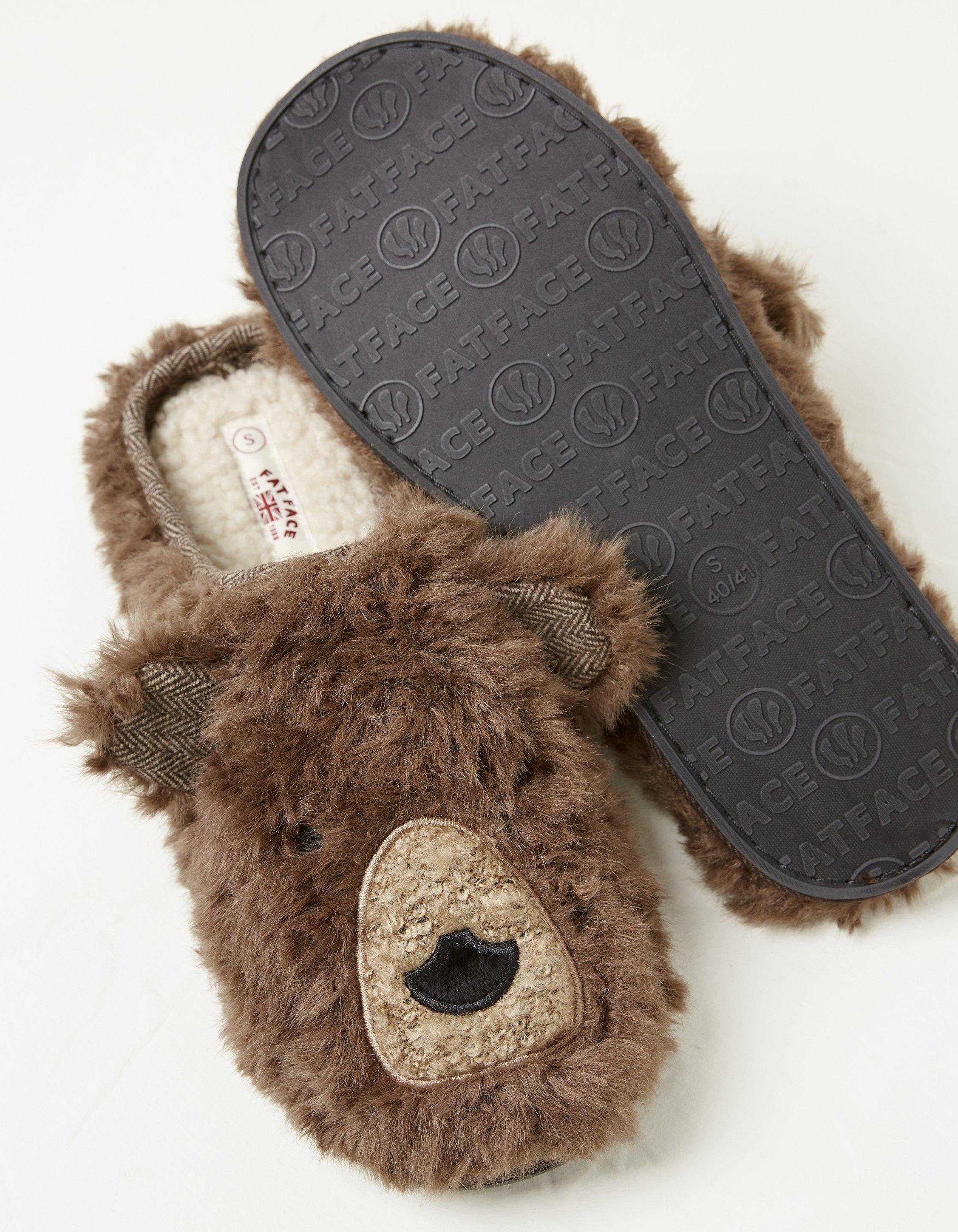 Women bear online slippers