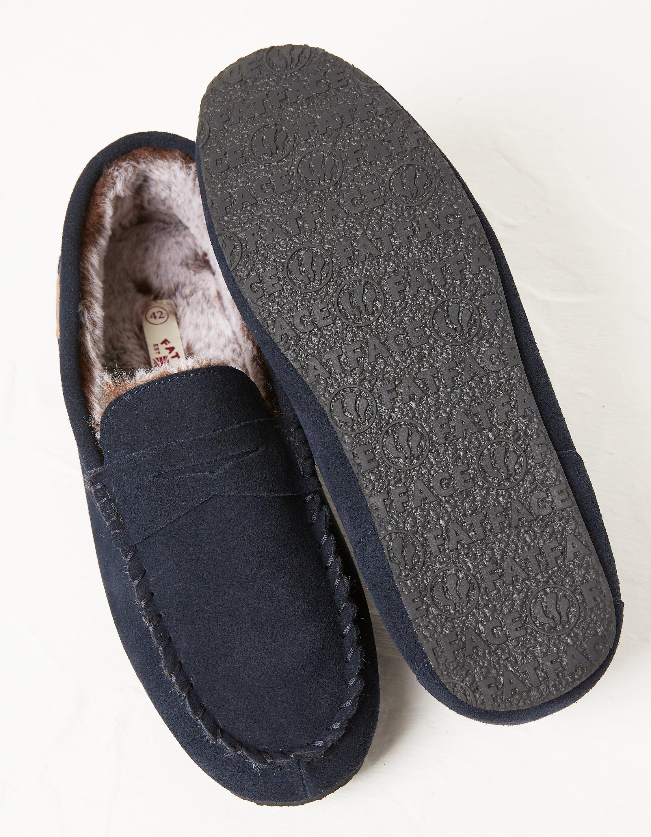 Totes suede moccasin discount slippers