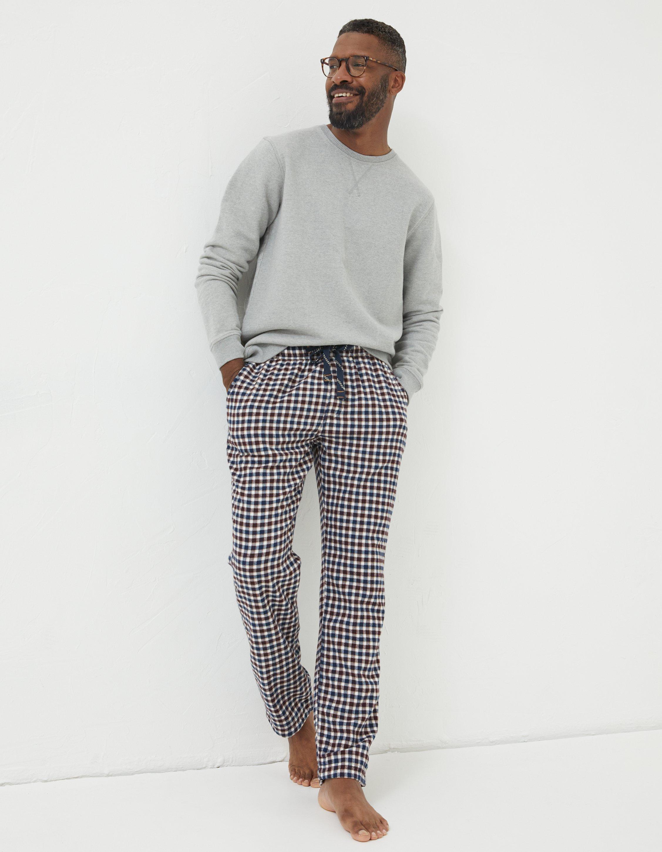 Mens checked best sale lounge pants