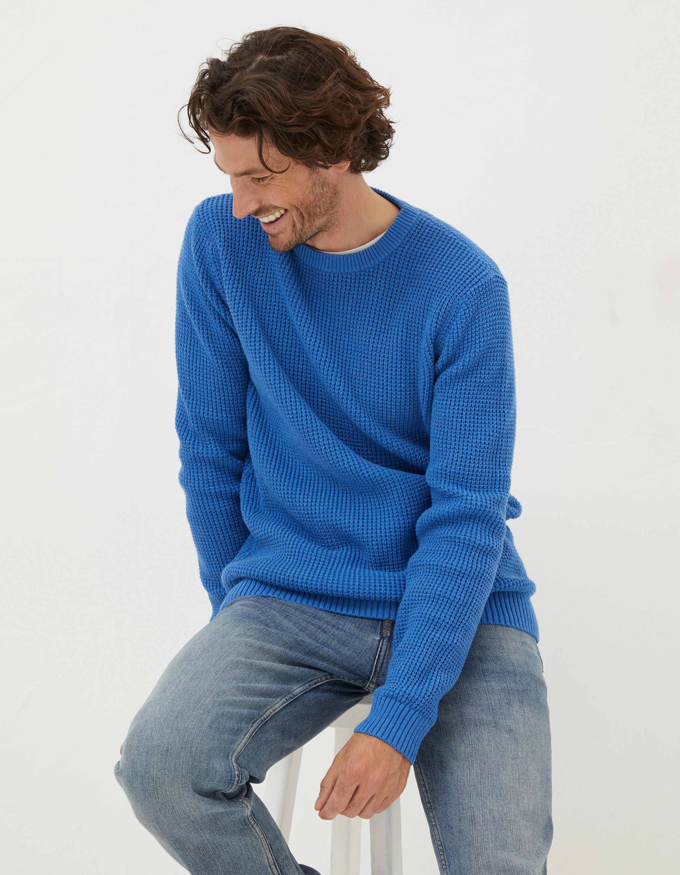 Cotton crew store neck jumper mens