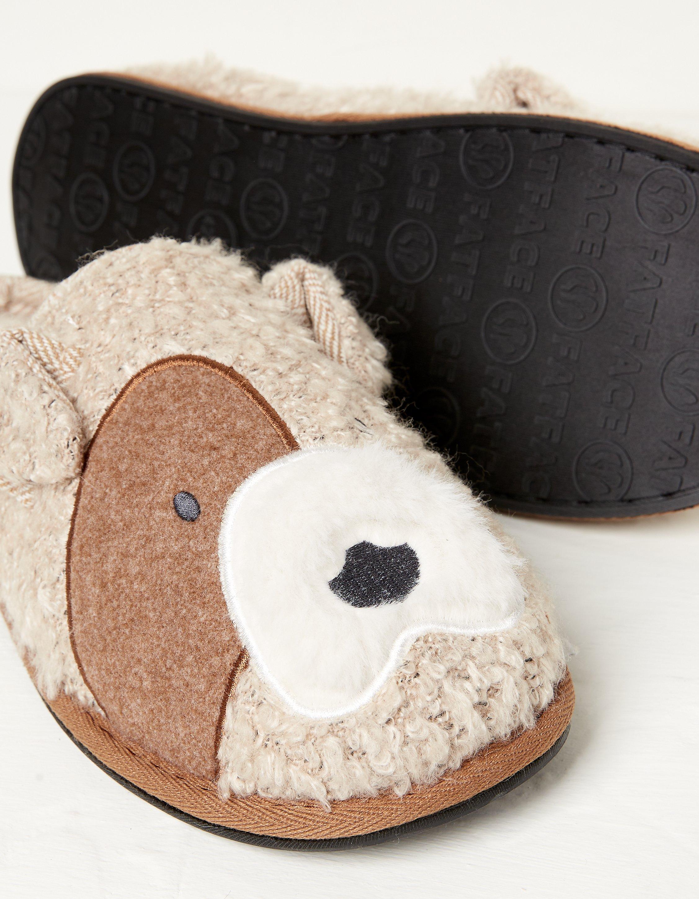 Dog hot sale face slippers