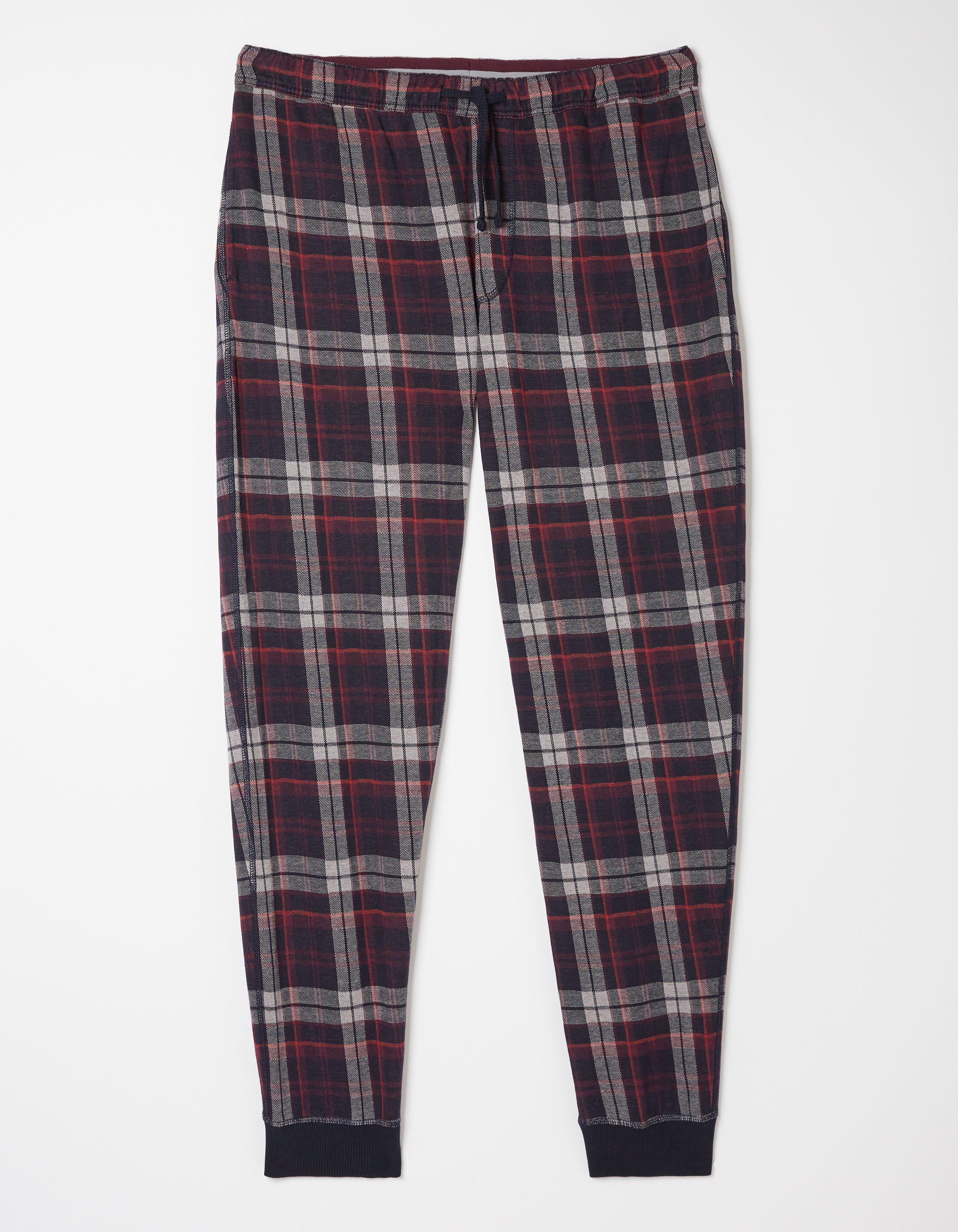 Black cuffed best sale pyjama bottoms