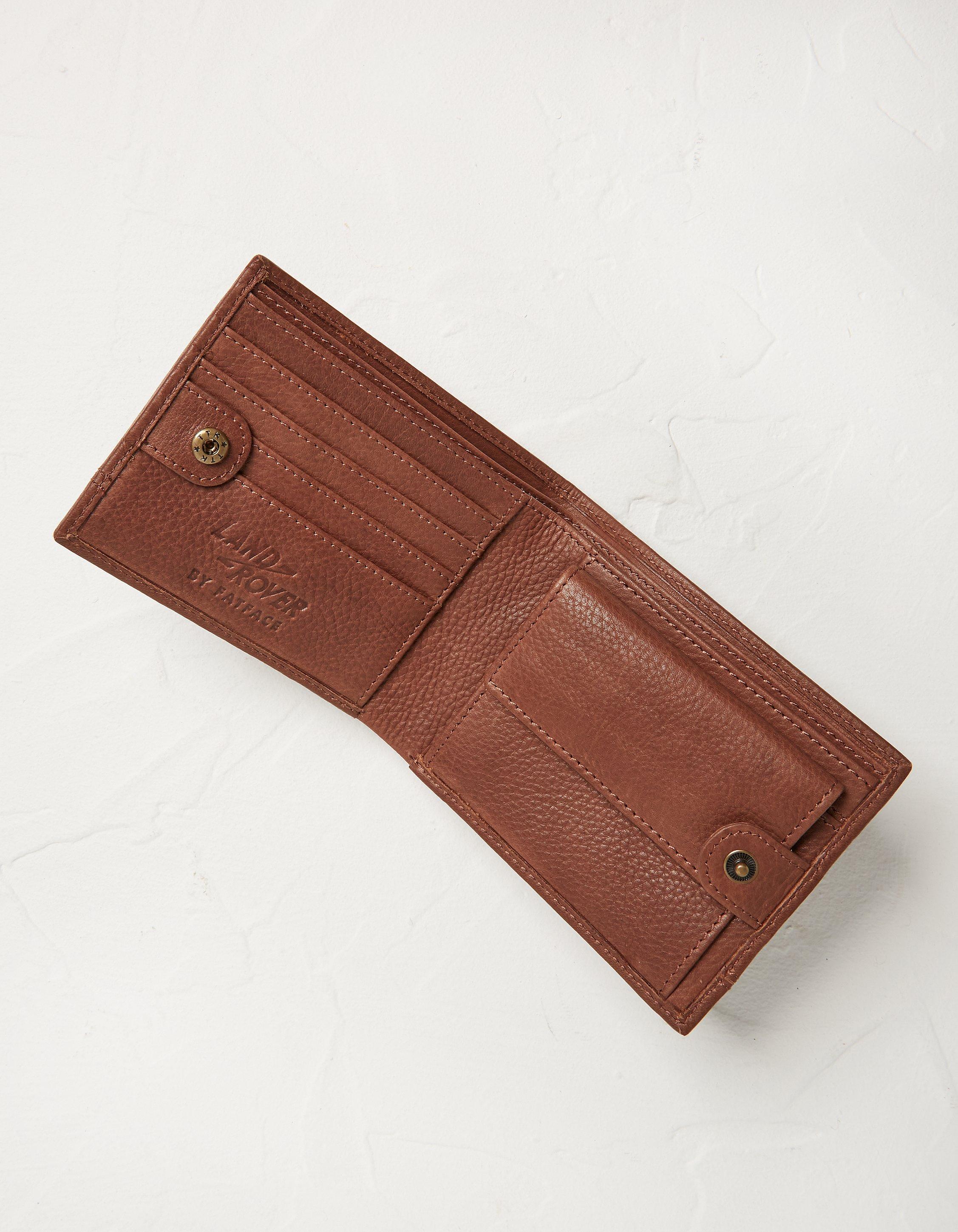 Chocolate Brown Land Rover Leather Wallet, Bags & Wallets