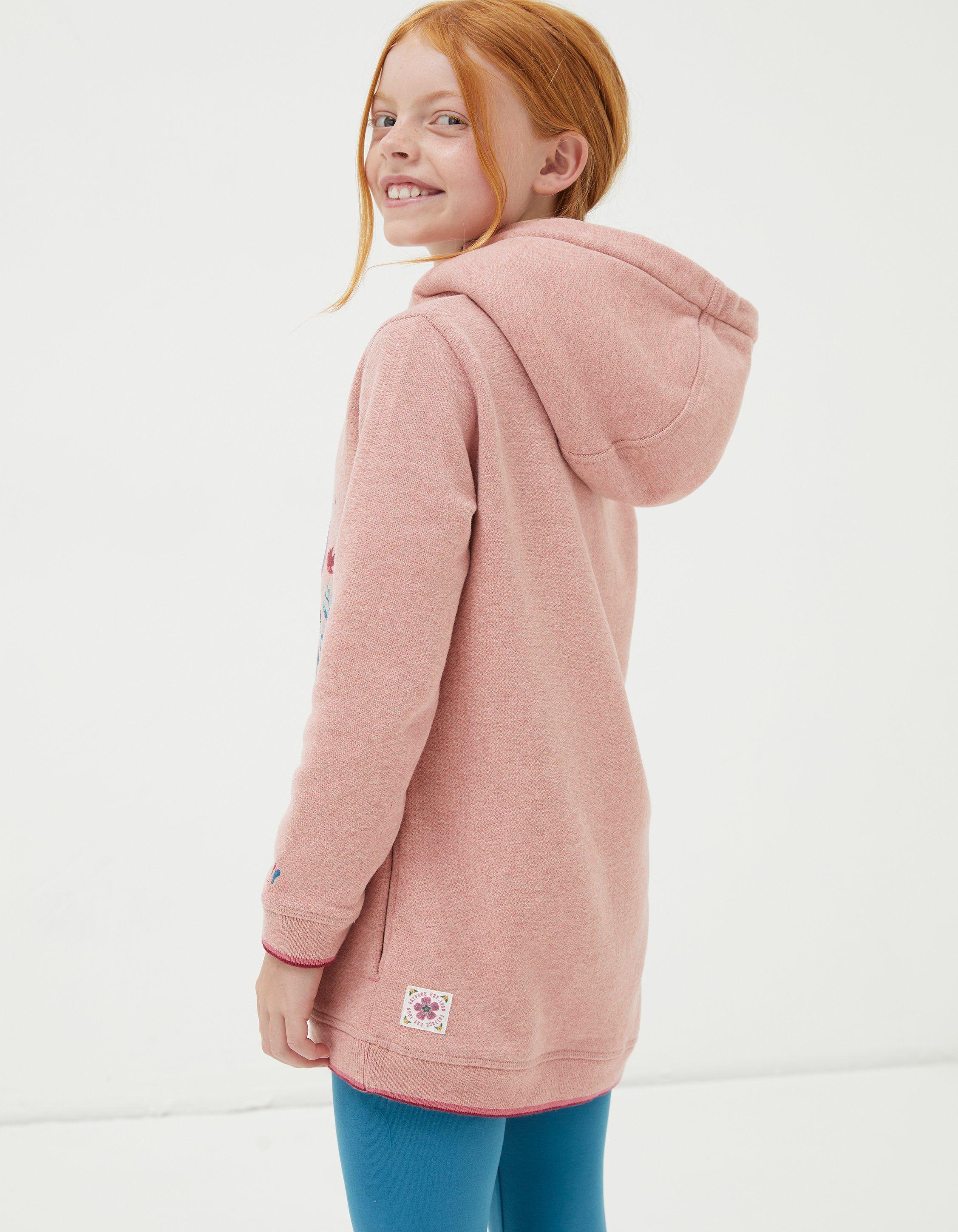 Girls discount longline hoodie