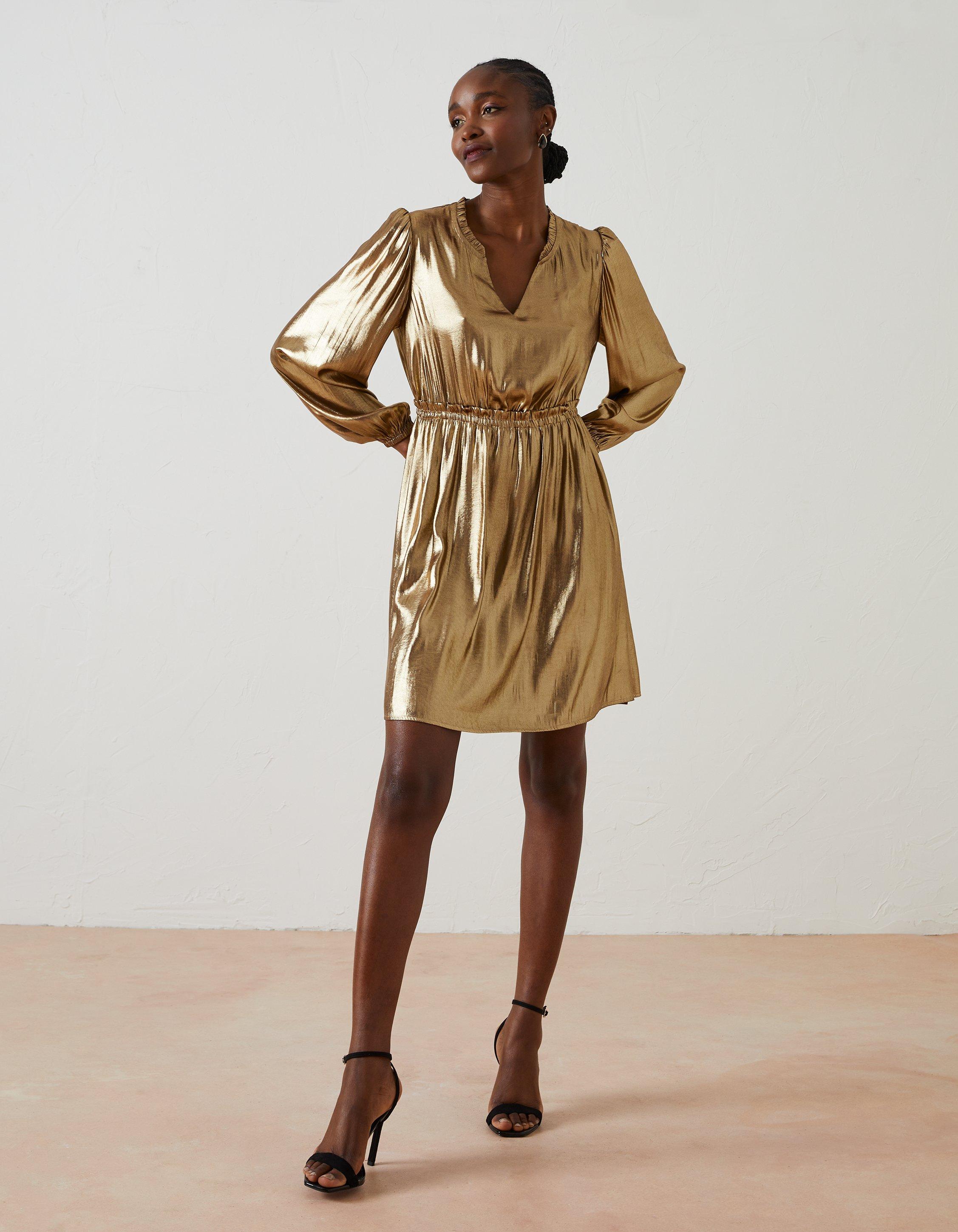 Gold 2025 foil dress