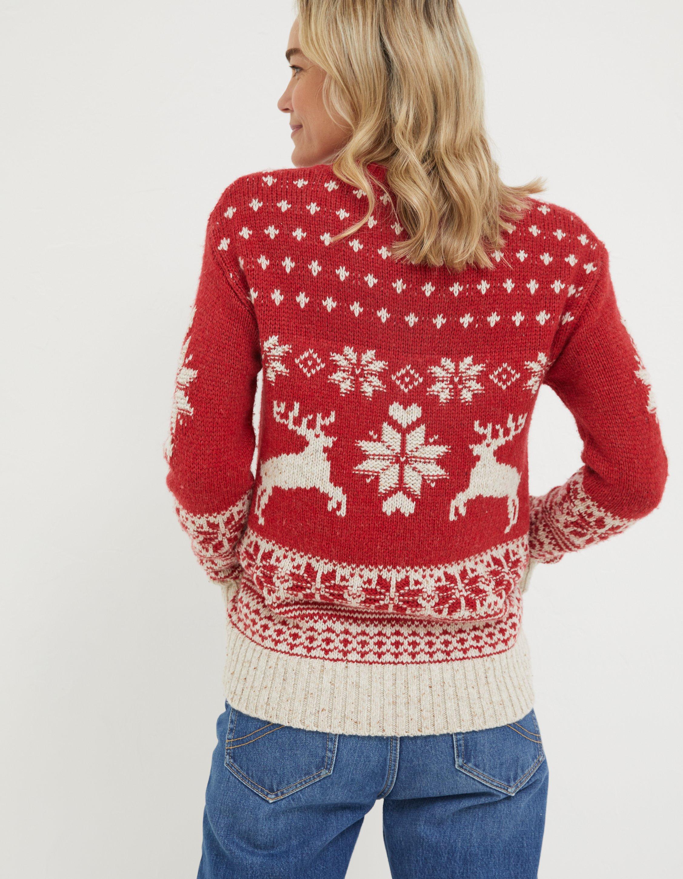 Christmas reindeer jumper on sale ladies