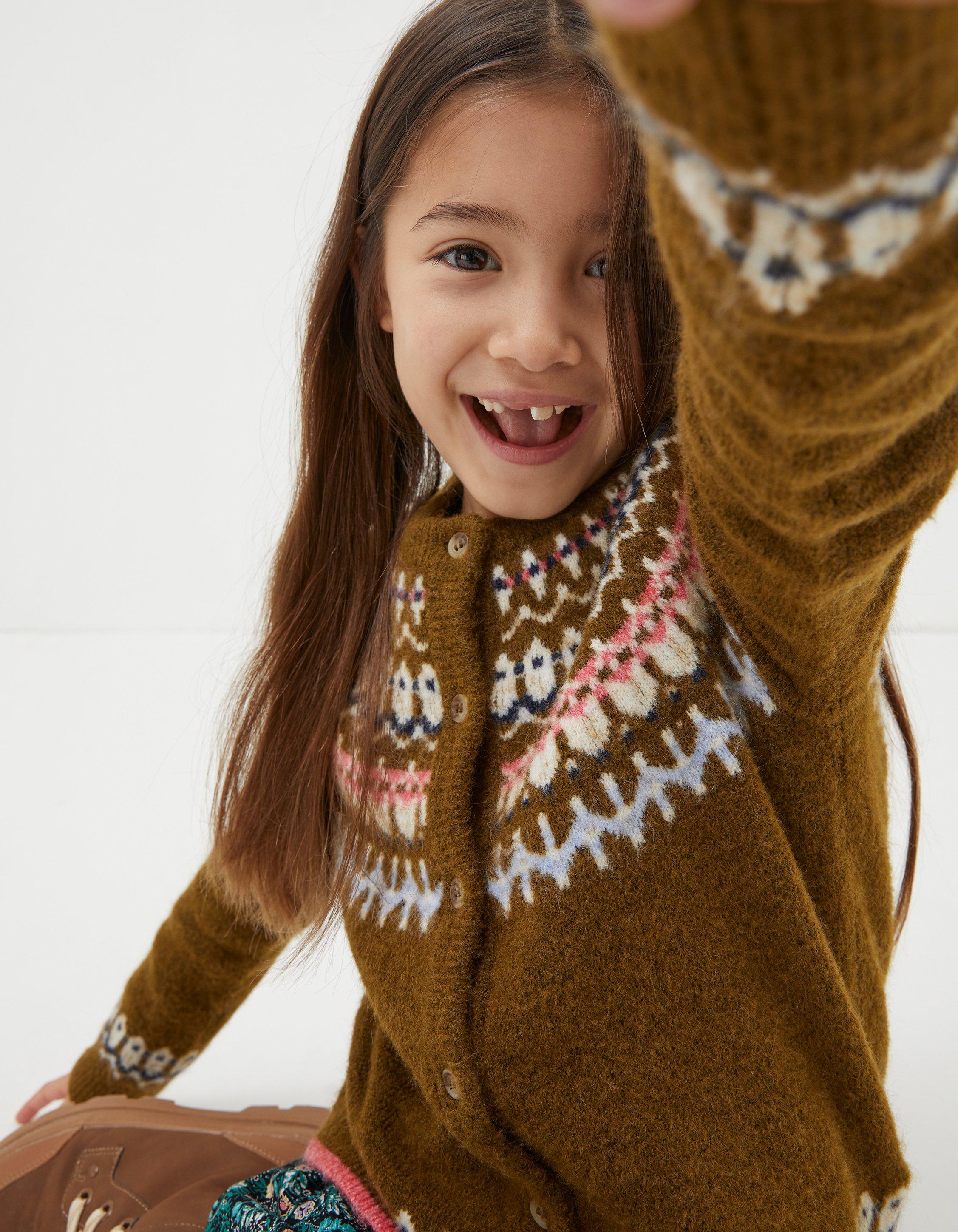 Girls fair isle outlet jumper