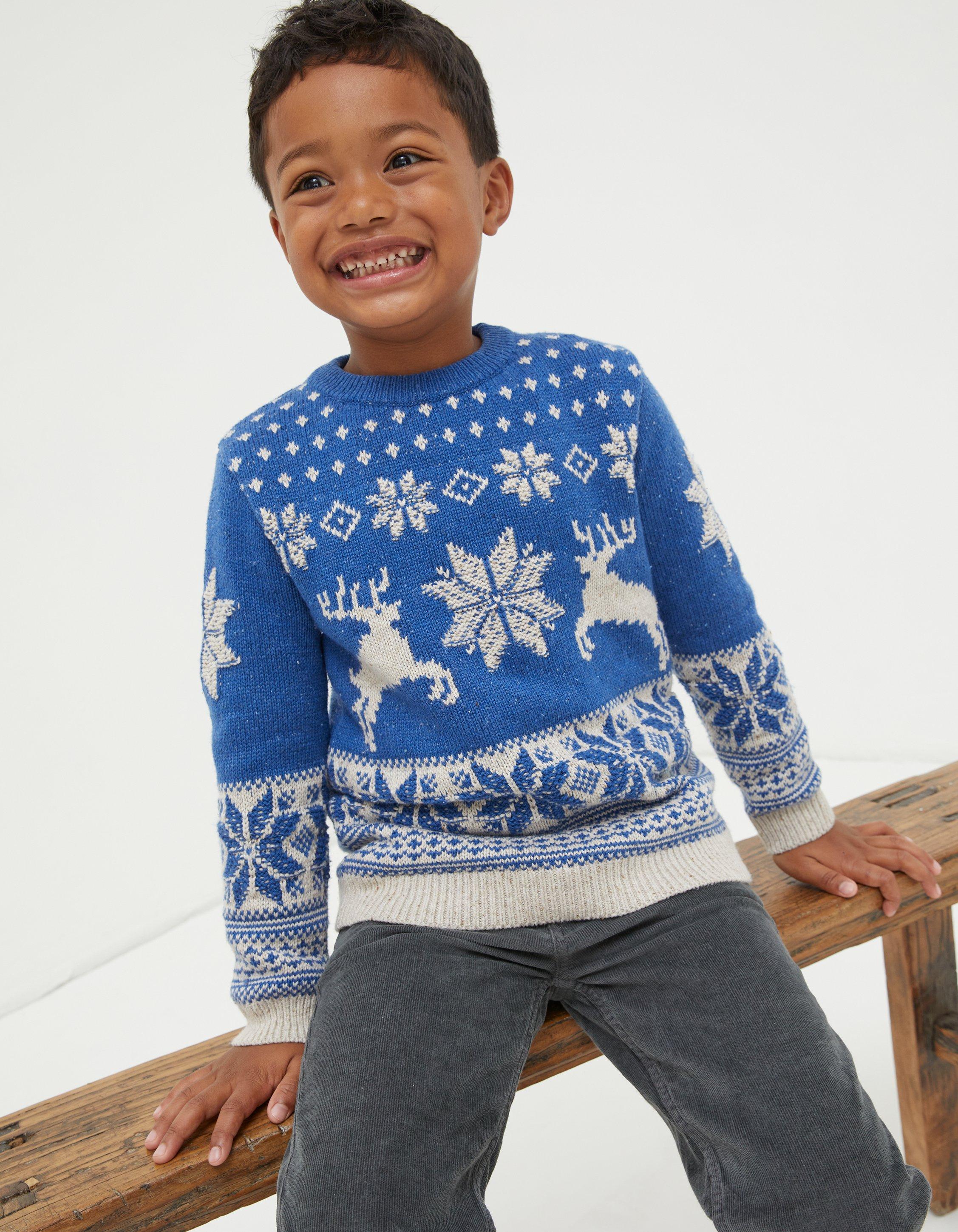 Boys santa sale jumper