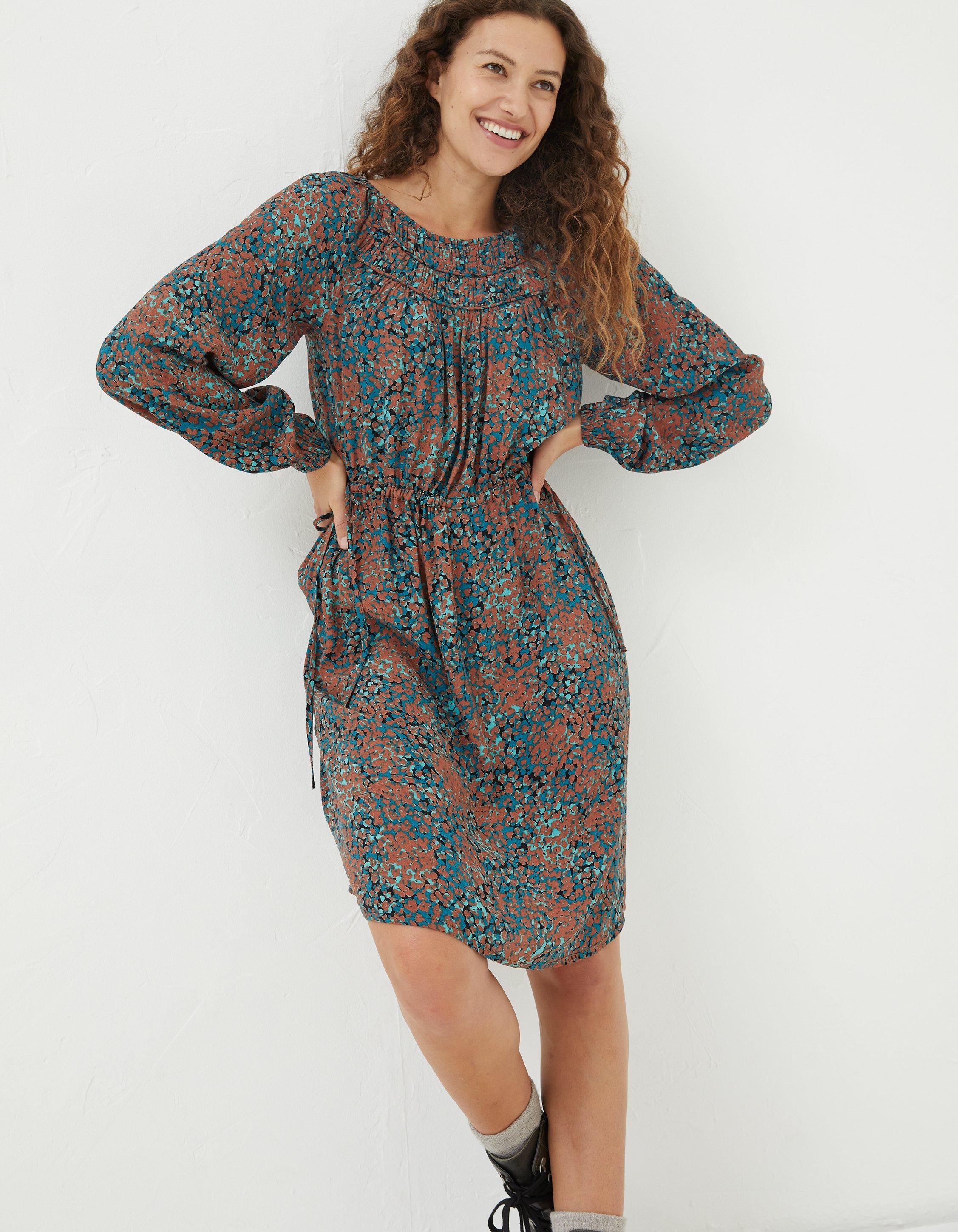 Taylor Textured Spot Dress Dresses FatFace