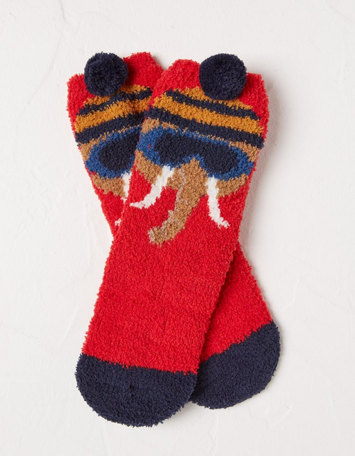 Kid’s 1 Pack Wilfred Woolly Mammoth Fluffy Socks