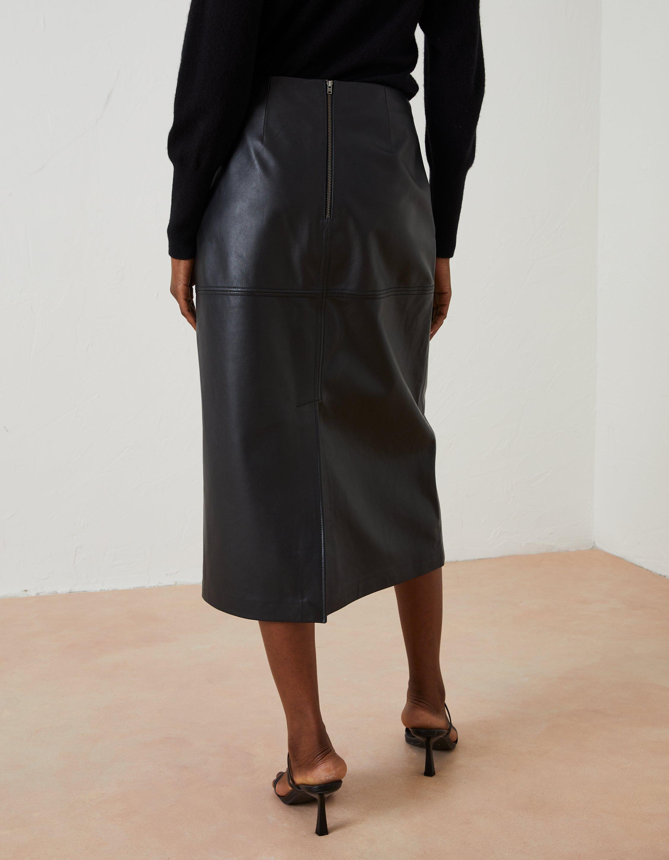 Anya Leather Midi Skirt, Skirts