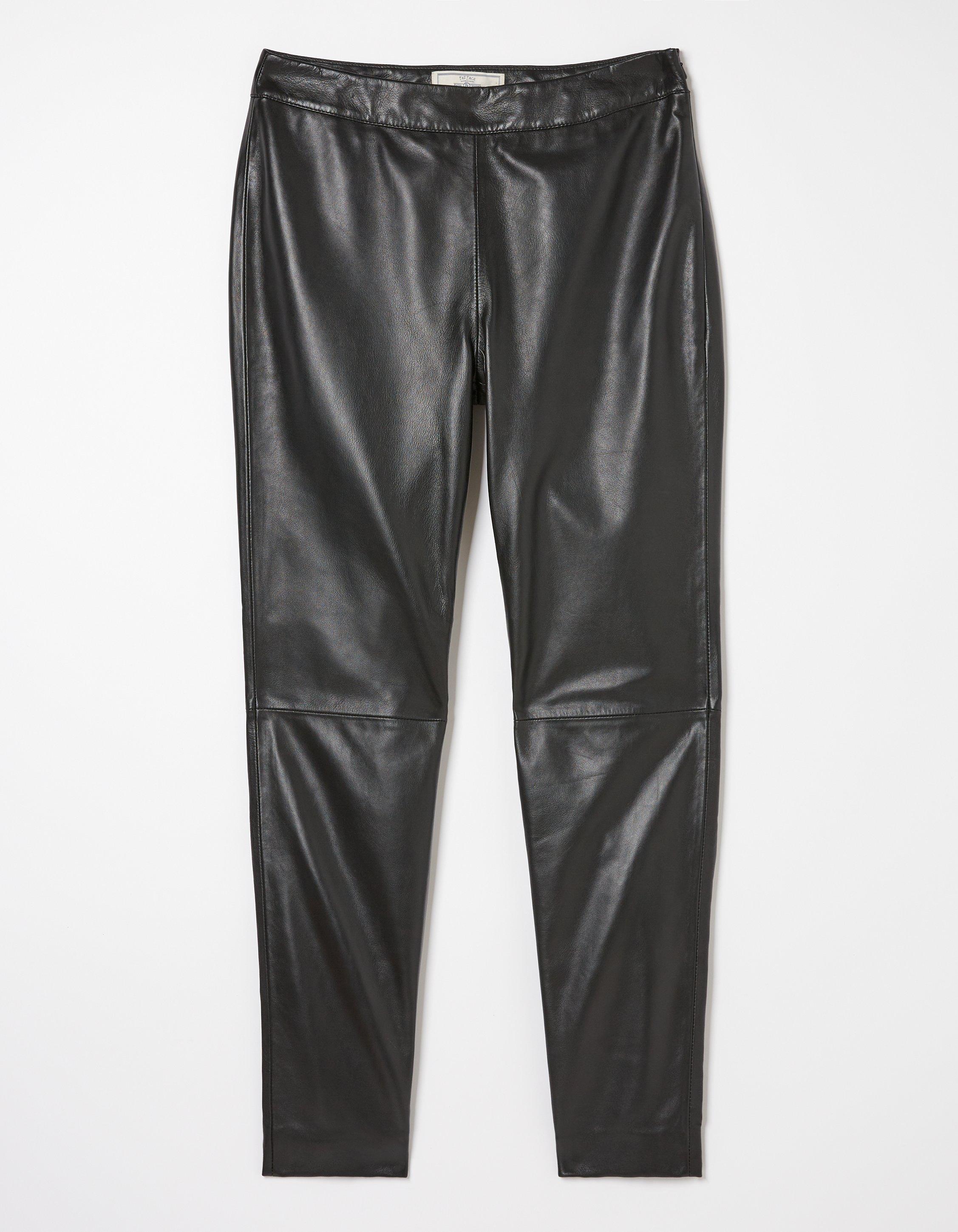 Lana Leather Tapered Trousers, Trousers & Leggings