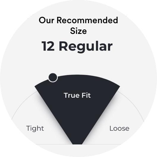 Our recommended size. 12 regular.