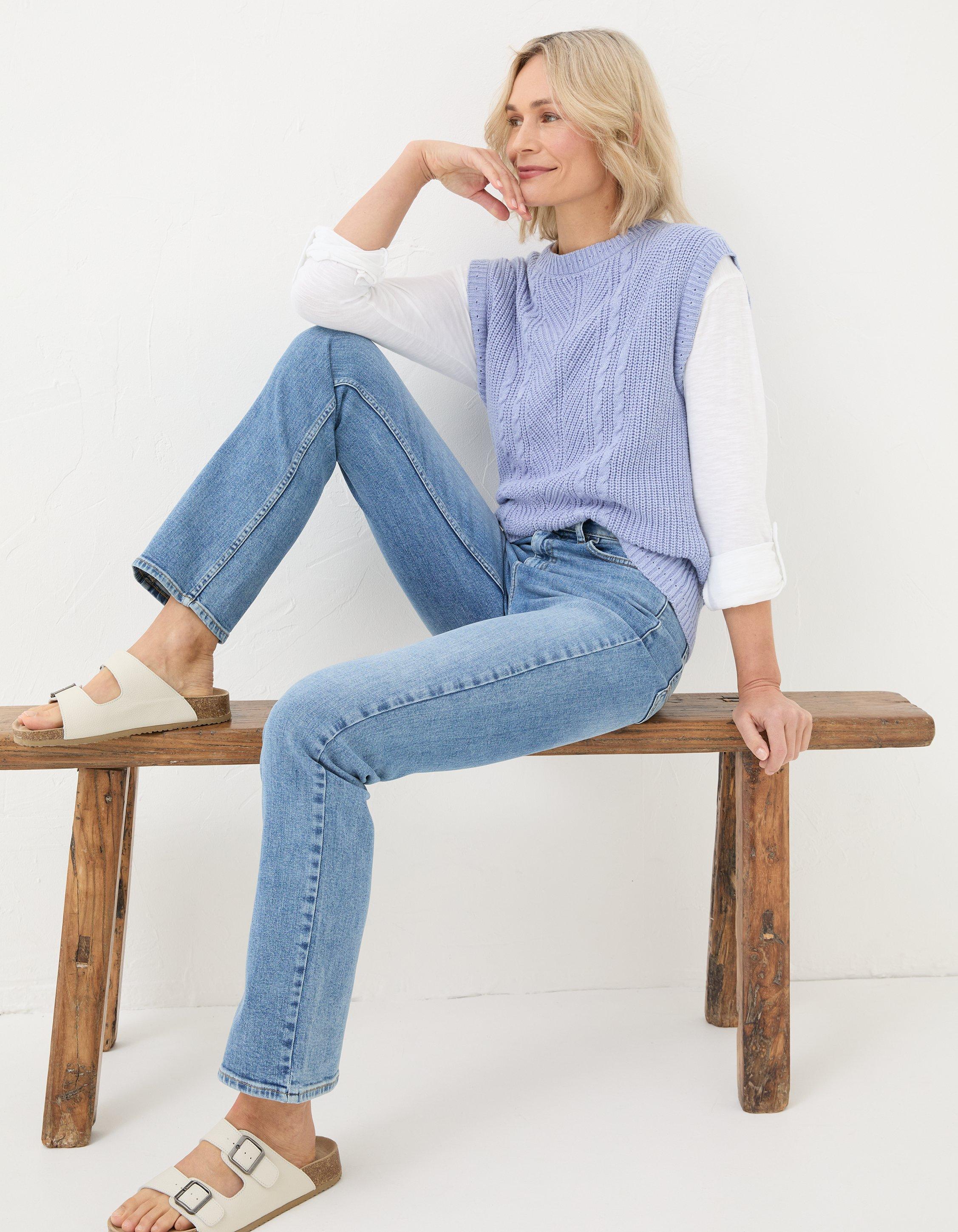 Sutton Straight Cropped Jeans, Jeans & Dungarees